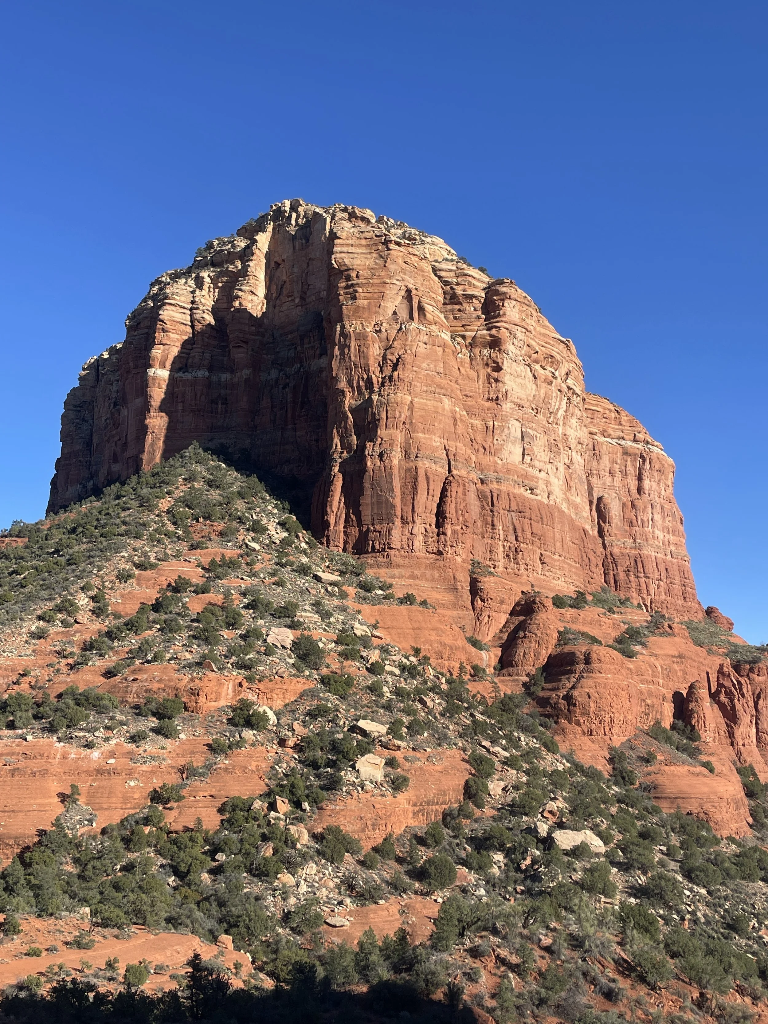 The Bell Rock vortex is a rock outcropping in Sedona, Arizona. Christian author Mackenzie Ryan Walters took this photo while hiking with her husband in January 2026.