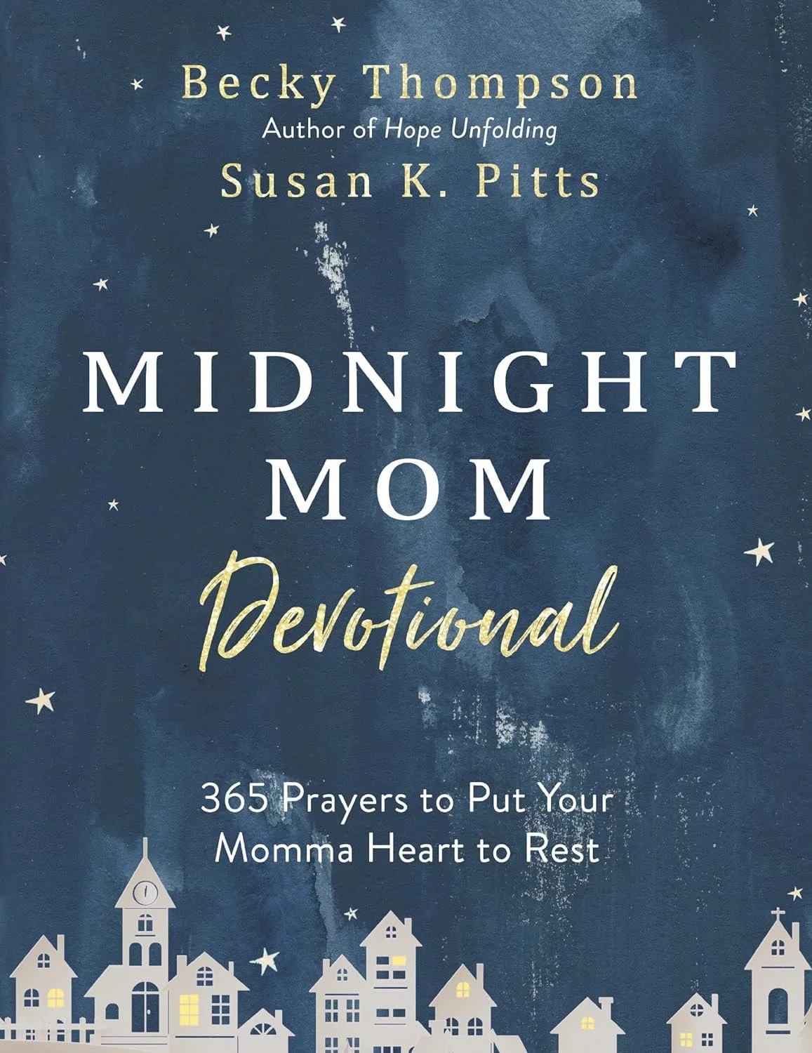 1. 'Midnight Mom Devotional: 365 Prayers to Put Your Momma Heart to Rest' by Becky Thompson and Susan K. Pitts. It's on our list of great daily devotional for moms.