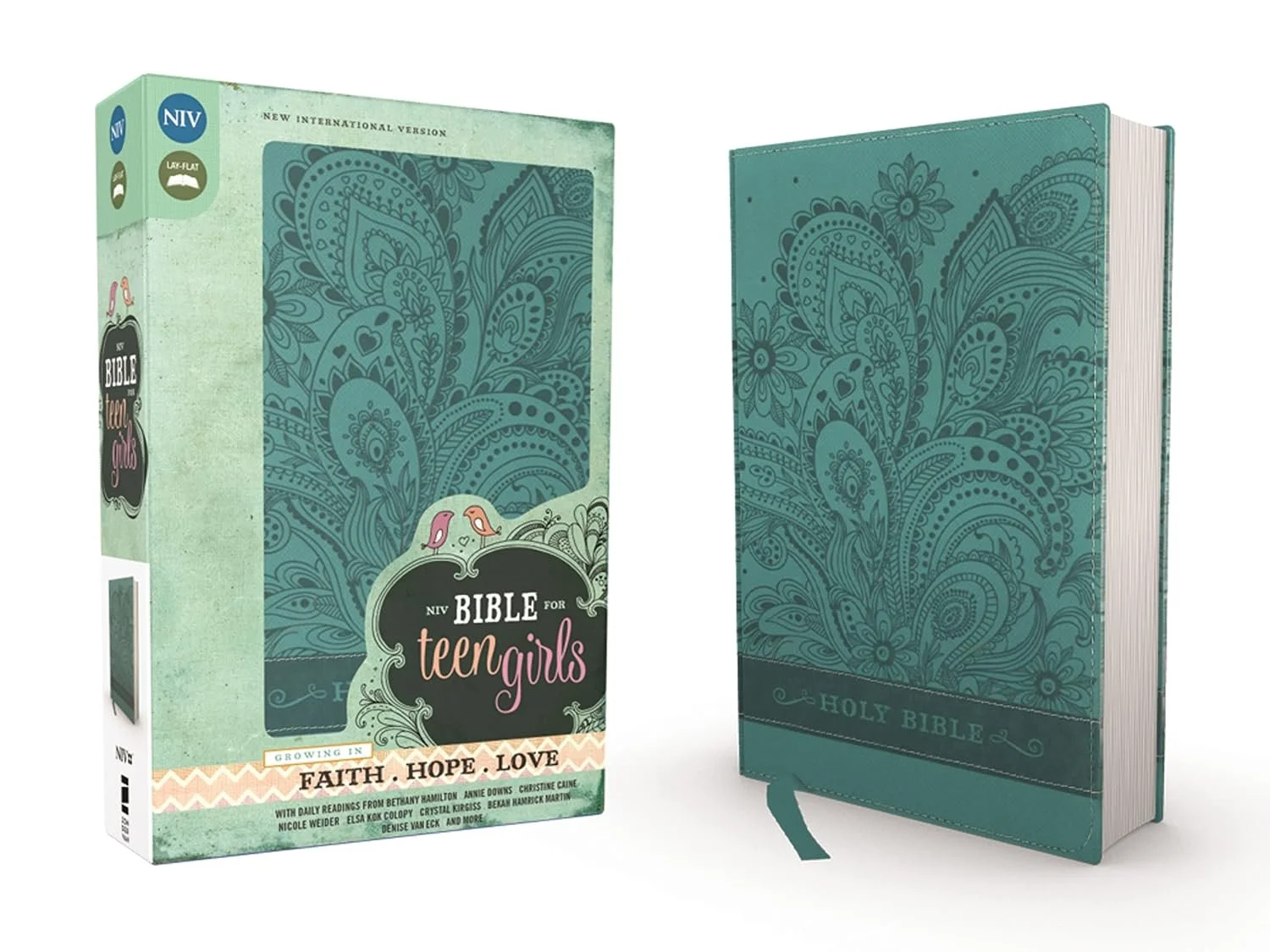 Book cover for "NIV Bible for Teen Girls" by Zondervan. It's on our list of great preteen devotional books for girls.