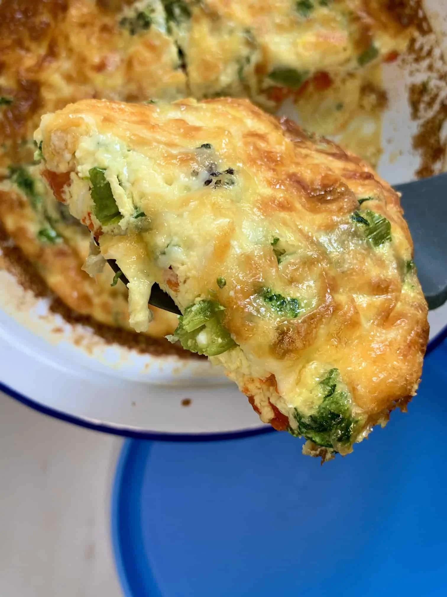 Spinach Broccoli Red Pepper Frittata For Baby Led Weaning
