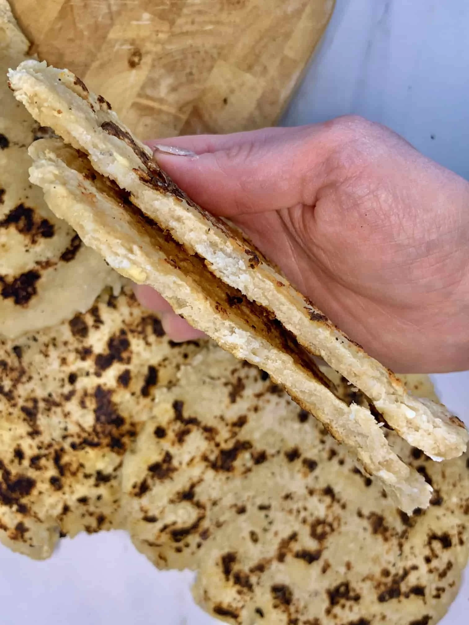 2 Ingredient Cottage Cheese Bread For Baby Led Weaning