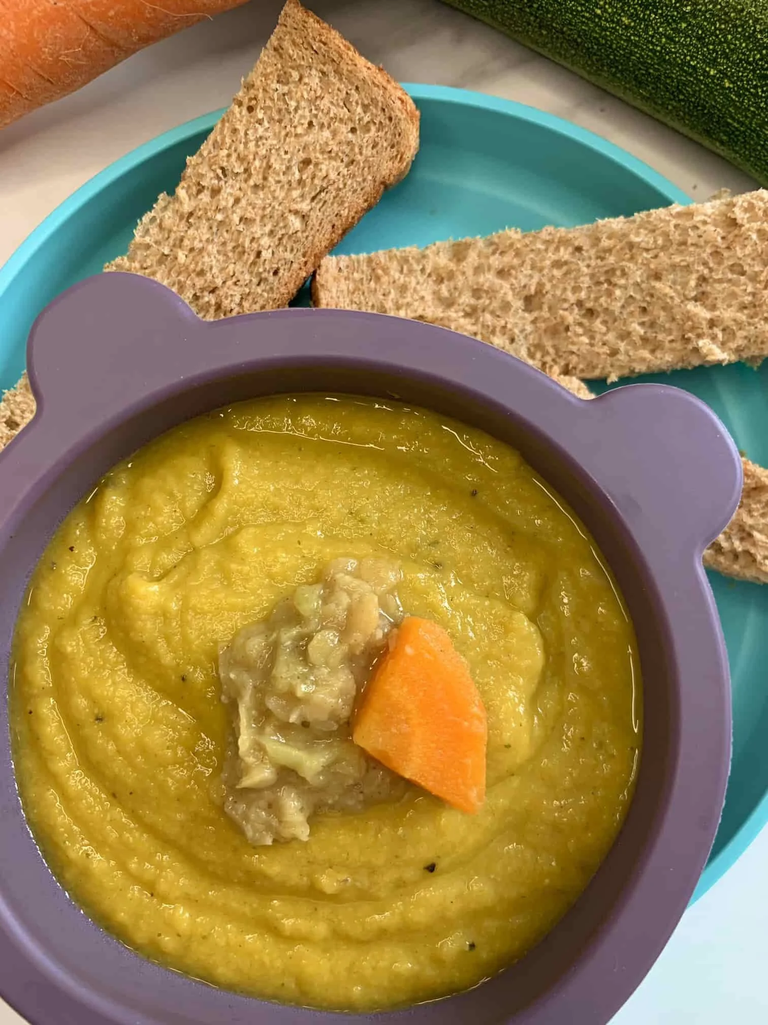 Healthy Carrot and Courgette Soup Recipe For BLW