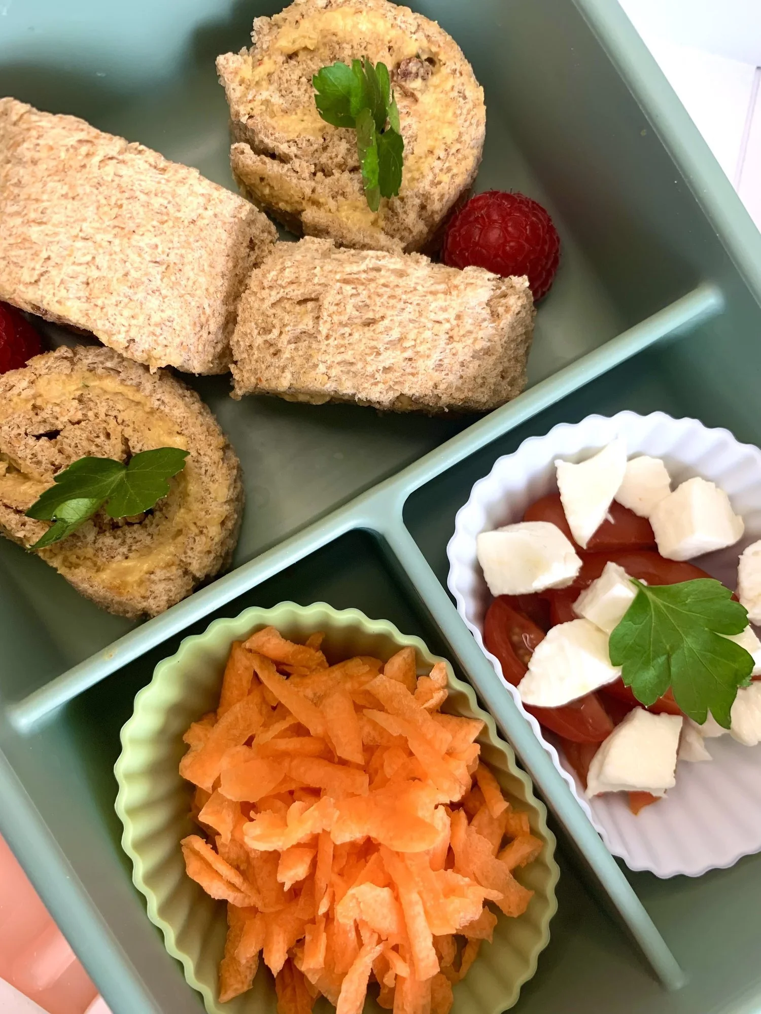 Houmous Roll Bento Box Babyled Weaning & Toddler Recipe