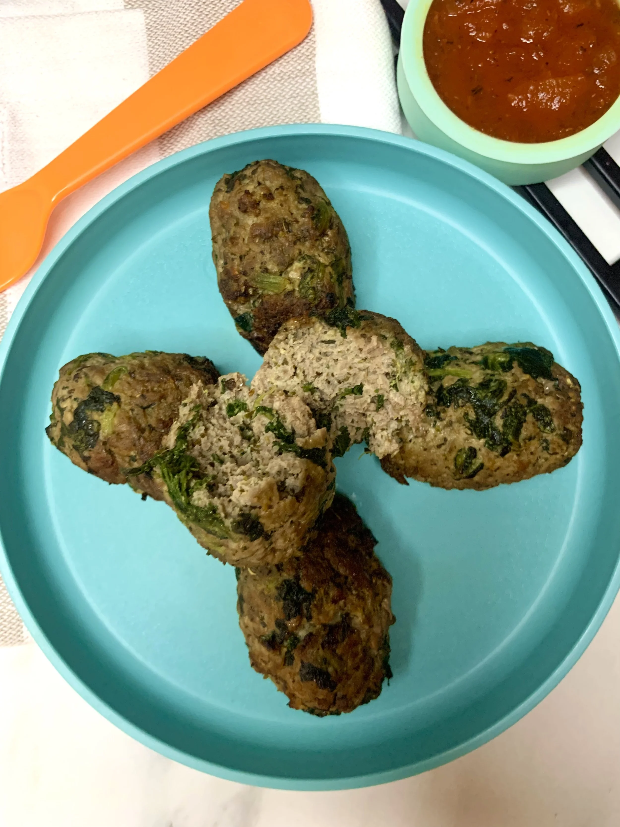 Mini Spinach & Ricotta Minced Beef Meatloaf BLW Recipes