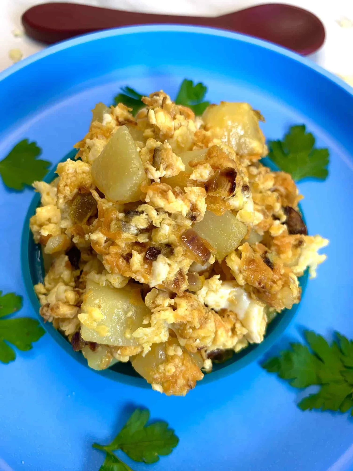 Veg Scrambled Egg Hash Baby Led Weaning & Toddler Recipe