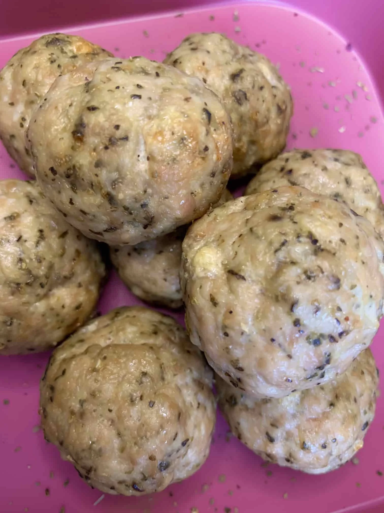Baked Chicken Meatballs Baby Led Weaning & Toddler Recipe