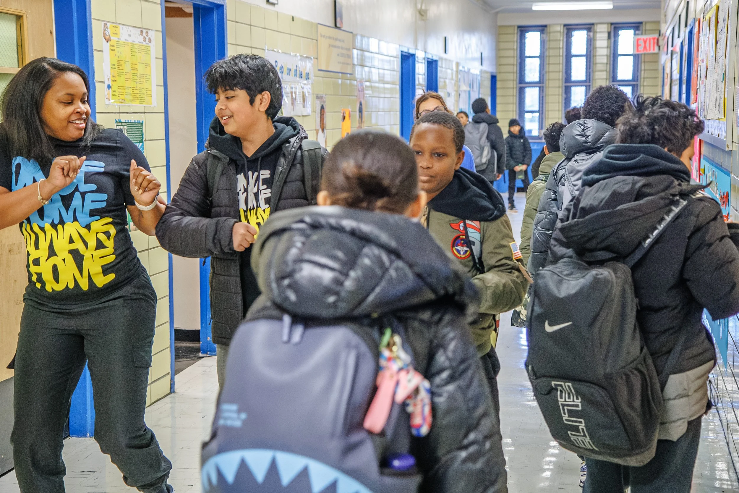 Students in corridor
