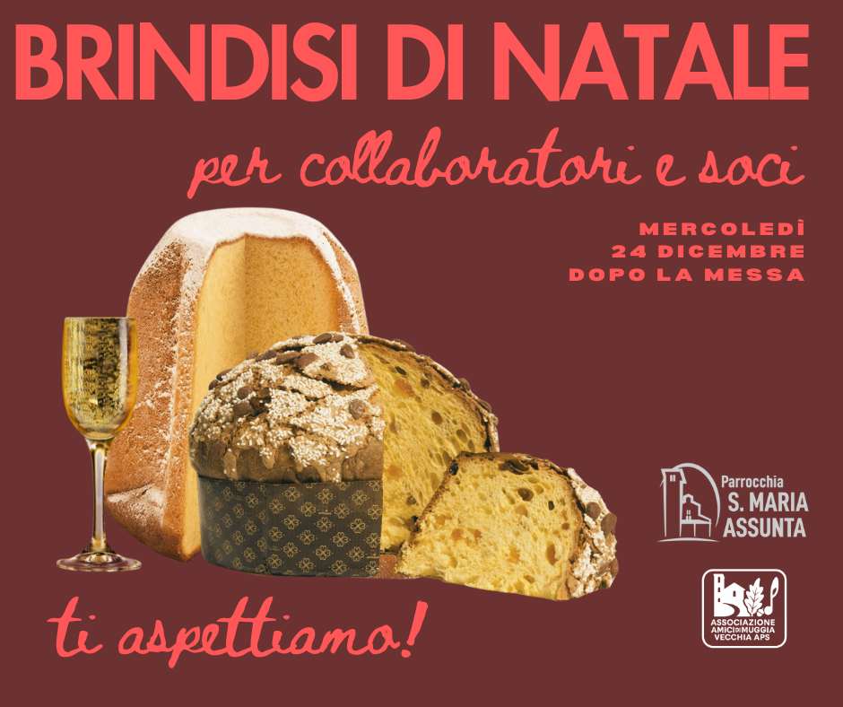 Brindisi e panettone di Natale per soci e collaboratori della Parrocchia