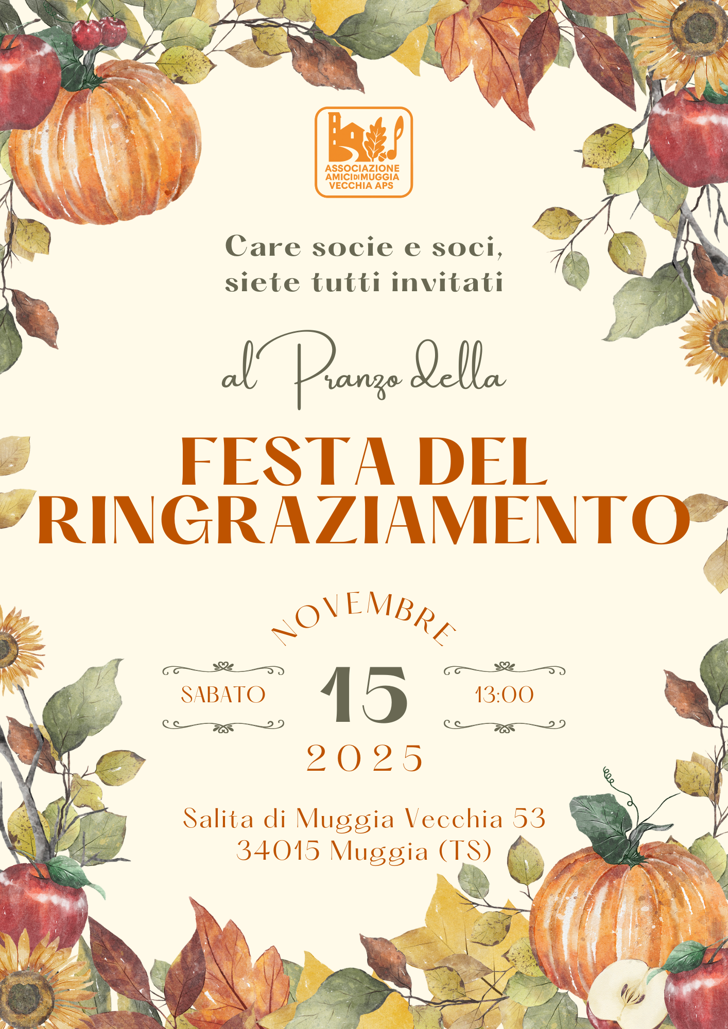festa del ringraziamento 2025