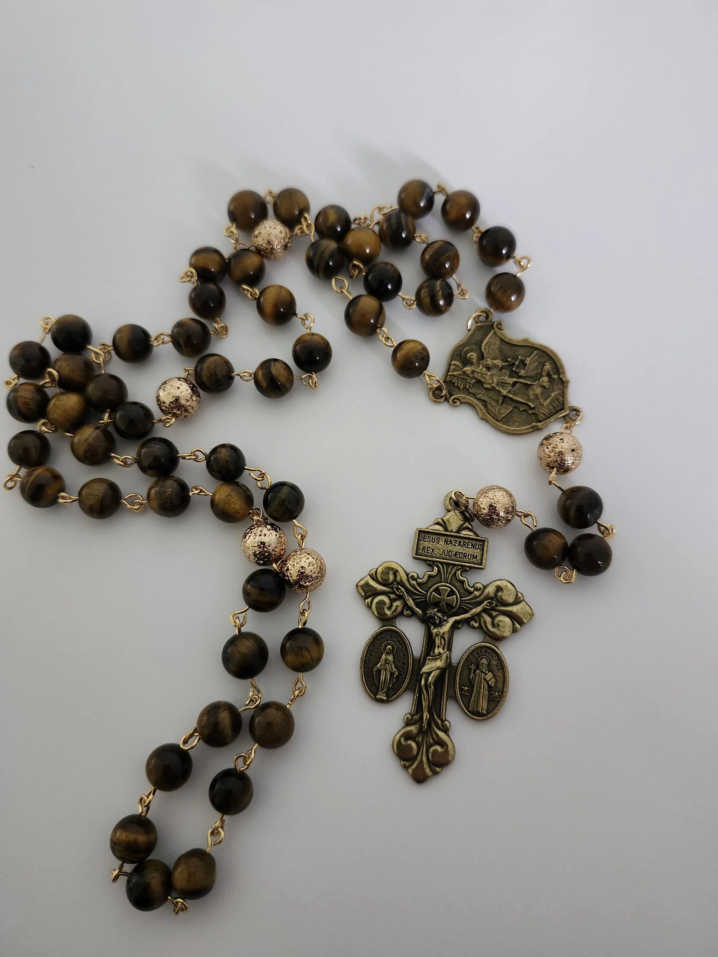 Handmade Tigers Eye Rosary