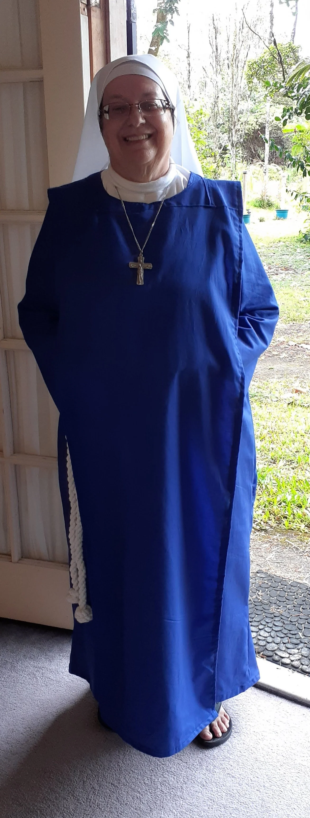 Sr Avia Montoya wearing her religious habit
