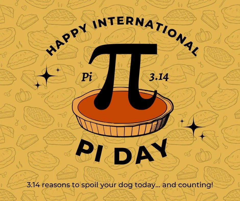 It&rsquo;s officially Pi Day and we&rsquo;re celebrating the best way we know how&hellip; with DOGS. 🐶

Today only, all Pi-themed treats and toys are 14% OFF in honor of 3.14! 🥧✨

Because let&rsquo;s be honest&hellip; the only circles we really car