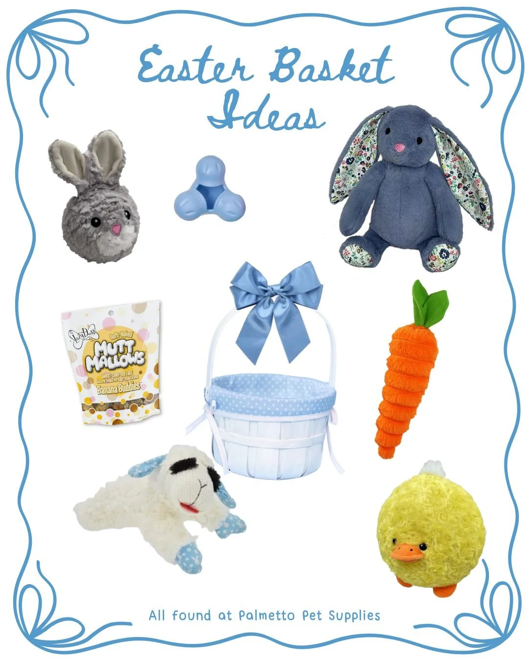 🐣 Hop to it! Easter is just a week away! 🐰

Make your pups&rsquo; holiday egg-stra special with our Easter goodies - now 25% off!

🐶 For the boys: Check out our fun-filled Easter basket spreads, packed with toys your boy dog will love.
🐶 For the 