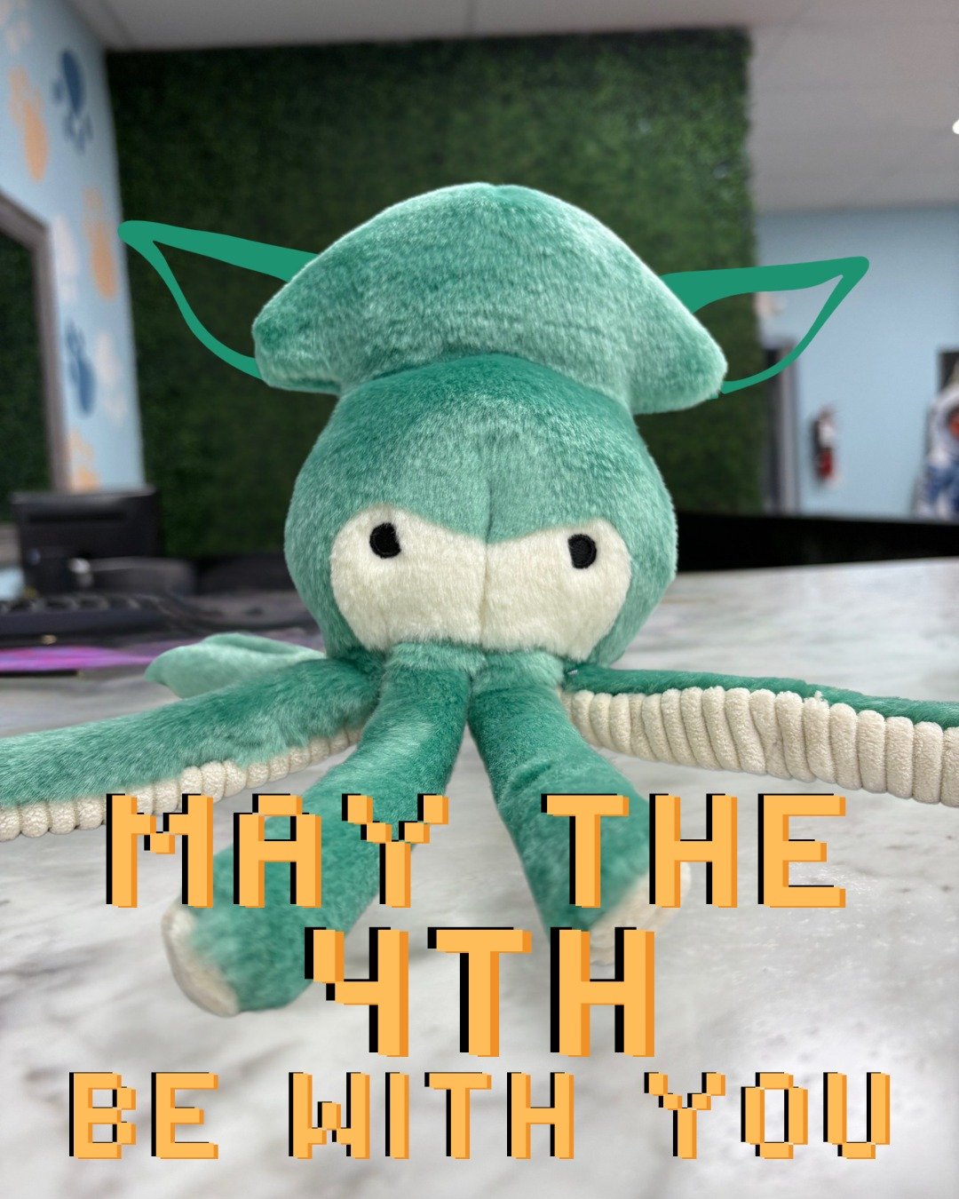 Rare sighting: Jedi Master Claude of the Tentacle Order.
Special abilities include:
⭐ Squeak Control
⭐ Tug Telekinesis
⭐ Advanced Zoomies

What would your pet&rsquo;s Star Wars name be? Drop it below! 👇