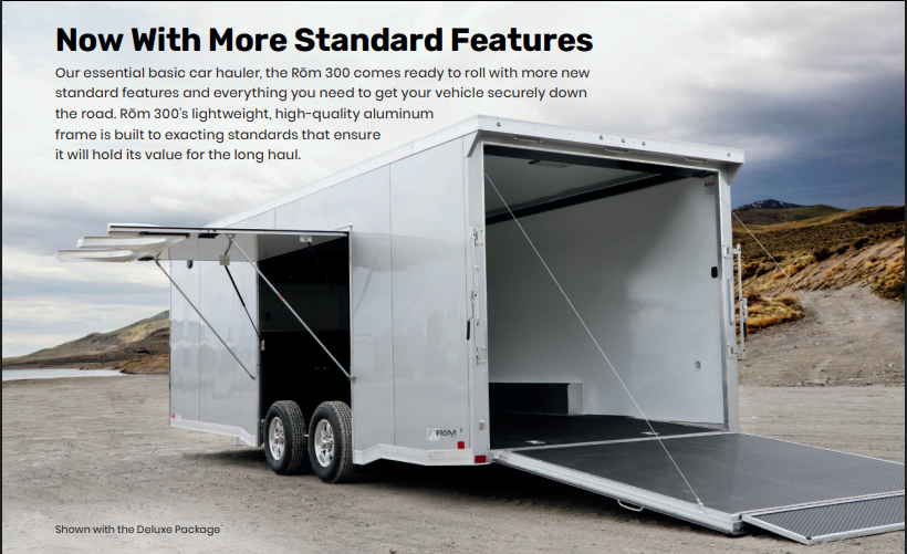8.5X 30 White Car Hauler #32088