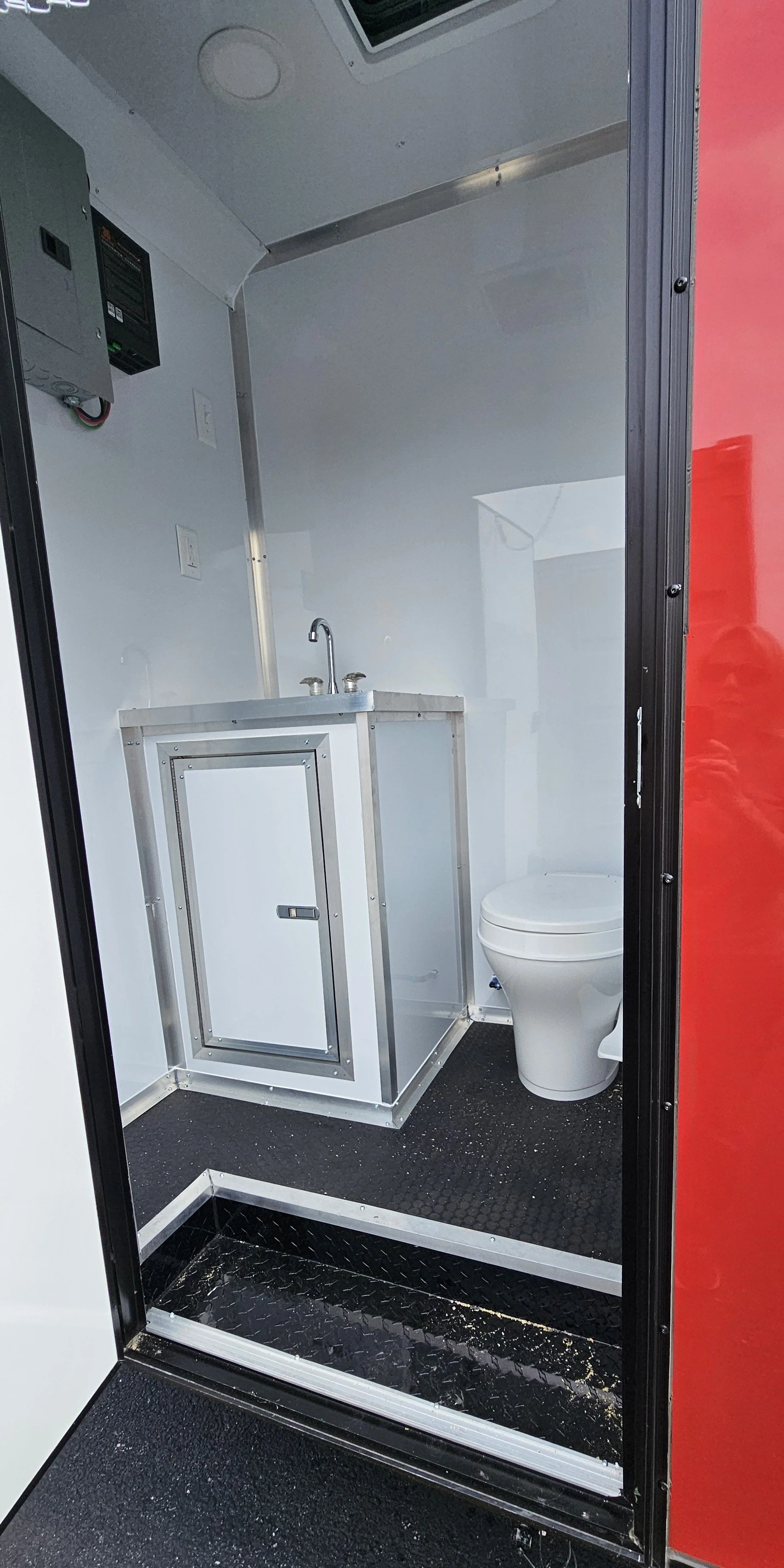 Half Bathroom with toilet and sink
