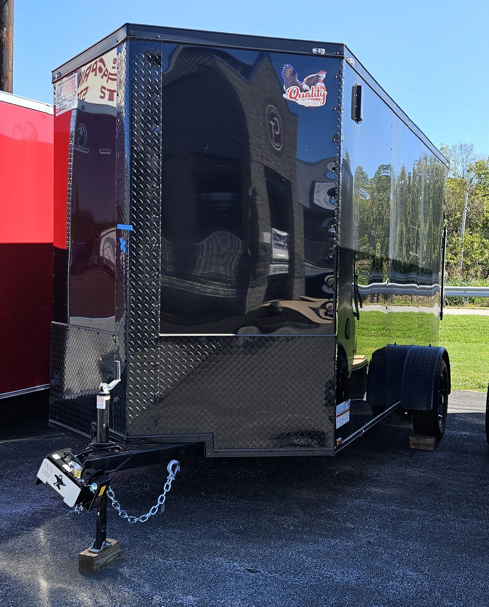 6X12SA Black Cargo Trailer