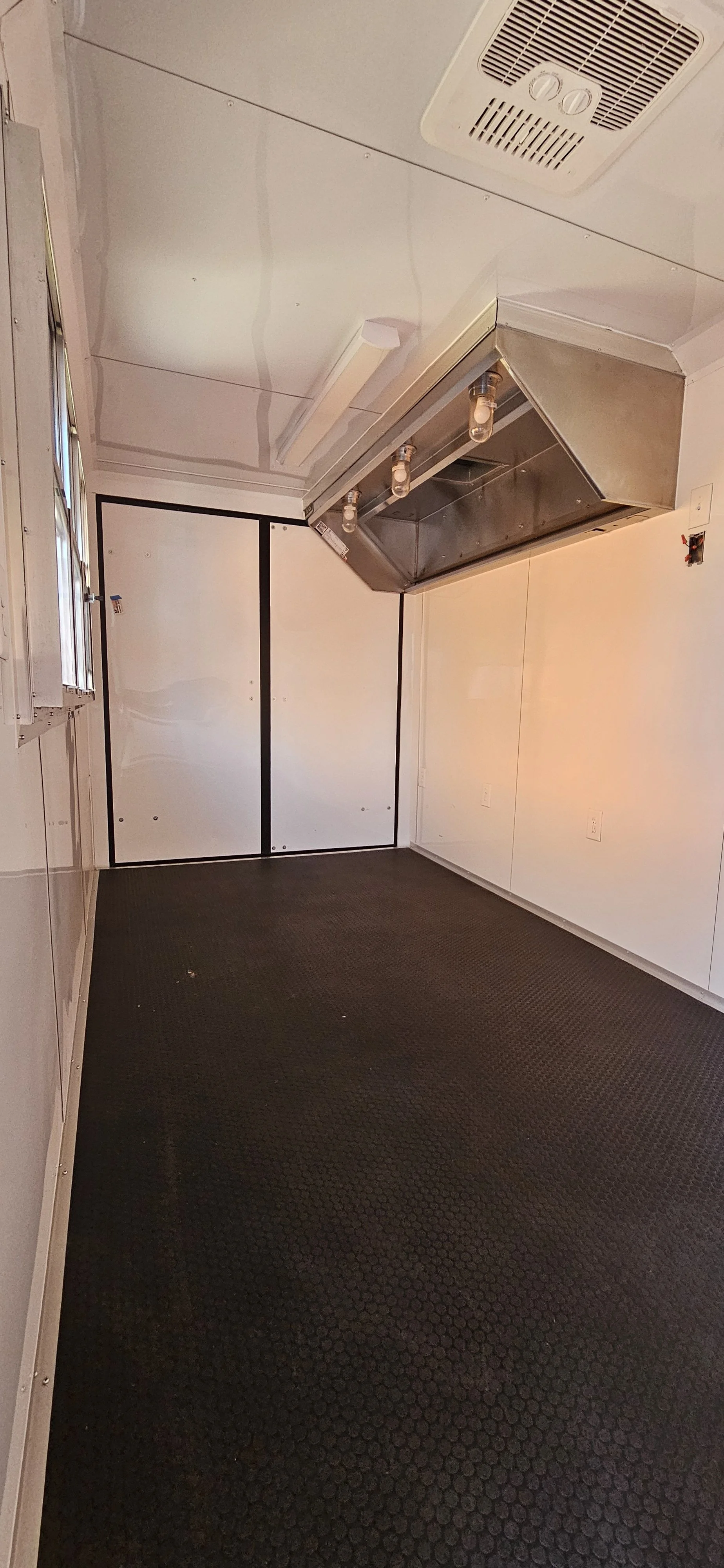 7' Hood in 7X16TA3 Orange Concession Trailer #49381
