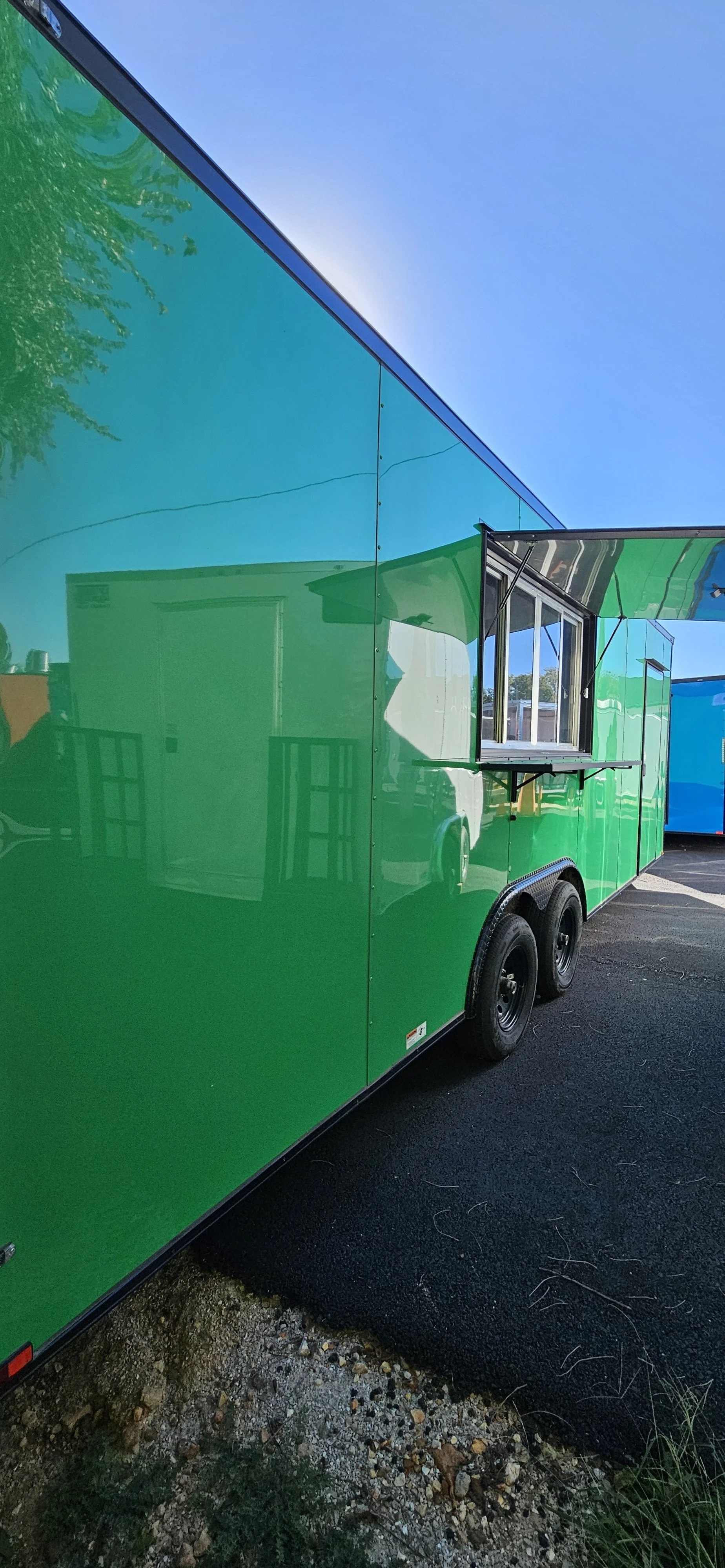 8.5X24 Green Concession Trailer #70672