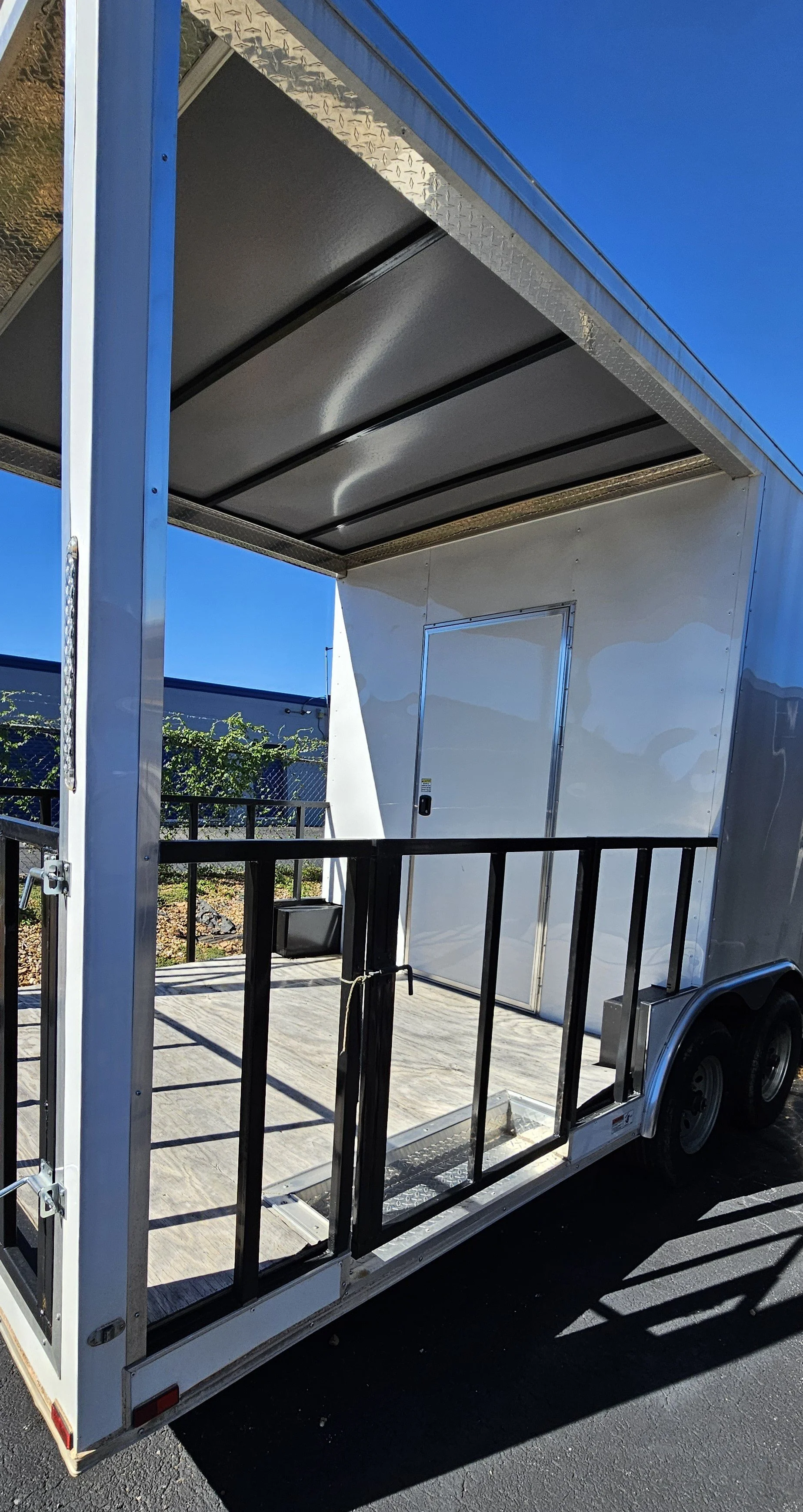 porch on 8.5X24TA3 - Concession/Food Trailer - with 8 ft Porch - Vin#61621