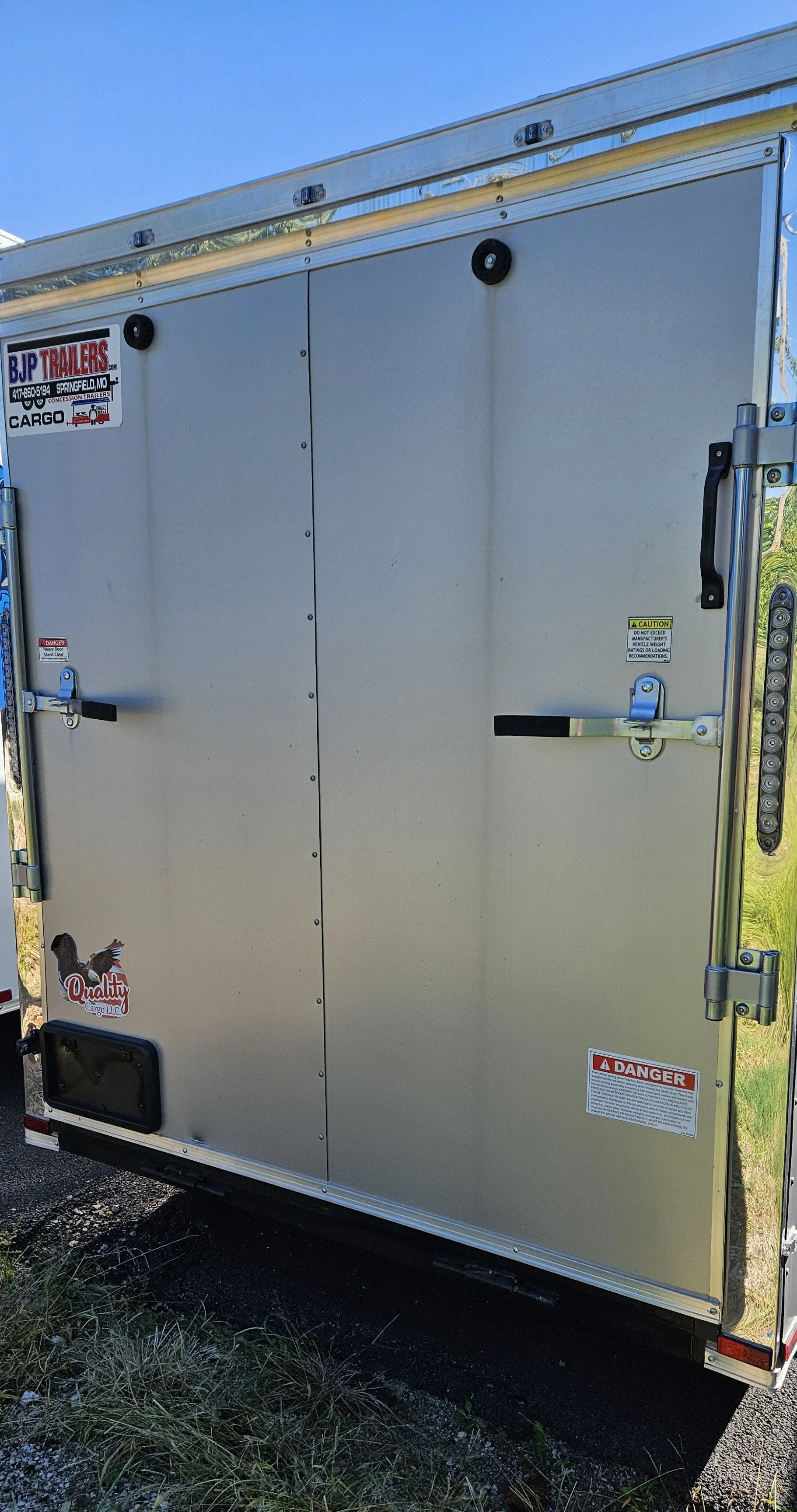 6X12SA Silver Cargo Trailer with ramp