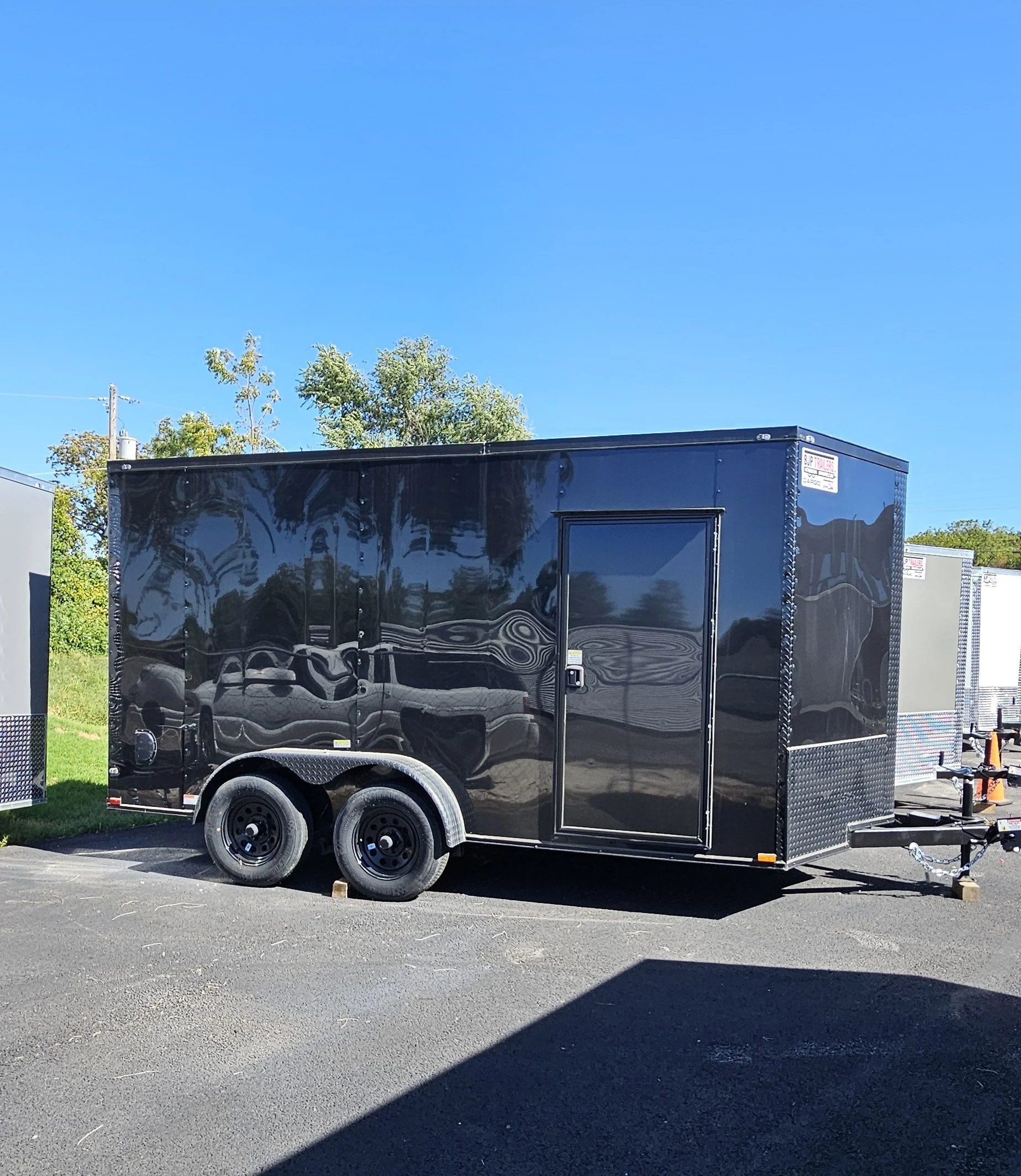 7x14TA - Cargo/Enclosed Trailer  - Black - with Blackout Package - Vin#70868