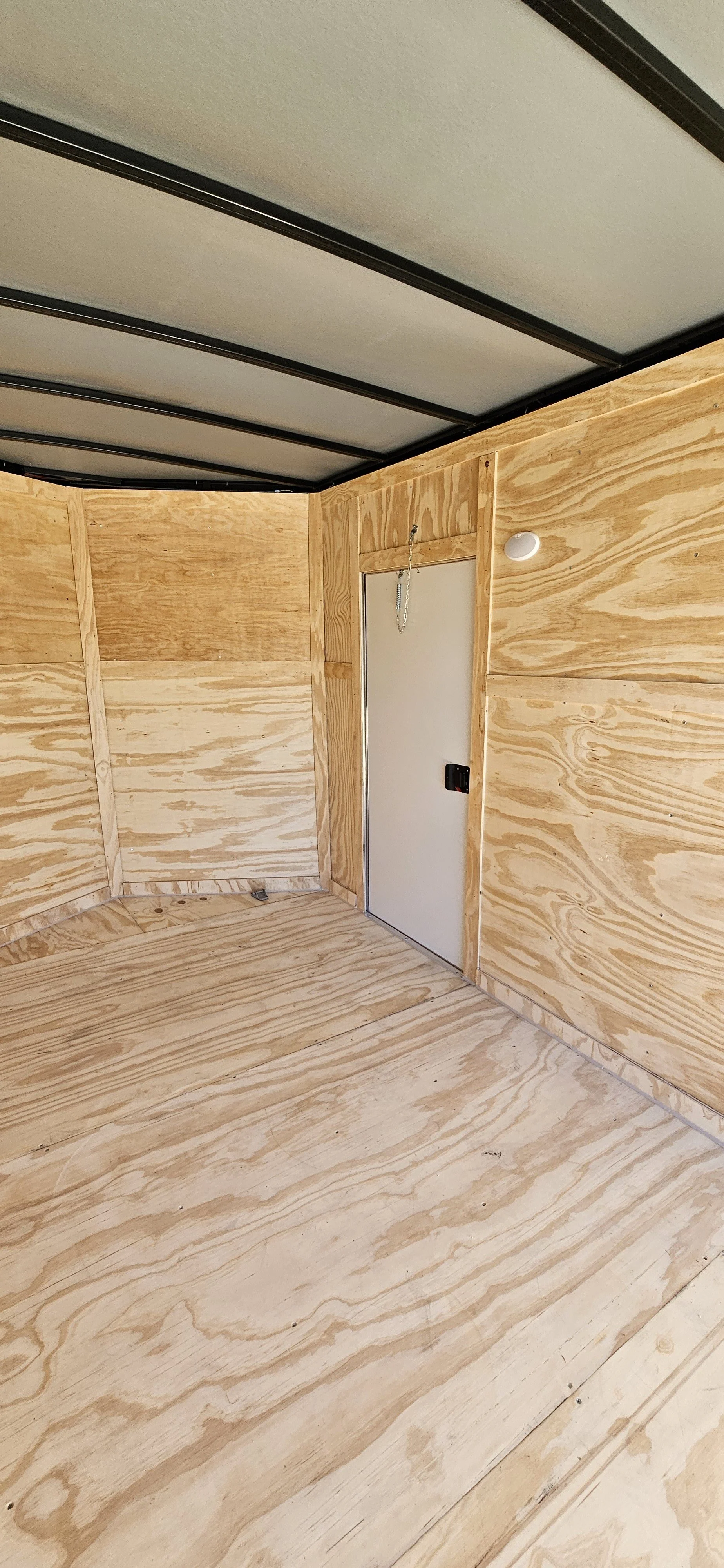 7X14TA Red Cargo Trailer #78432 inside the trailer