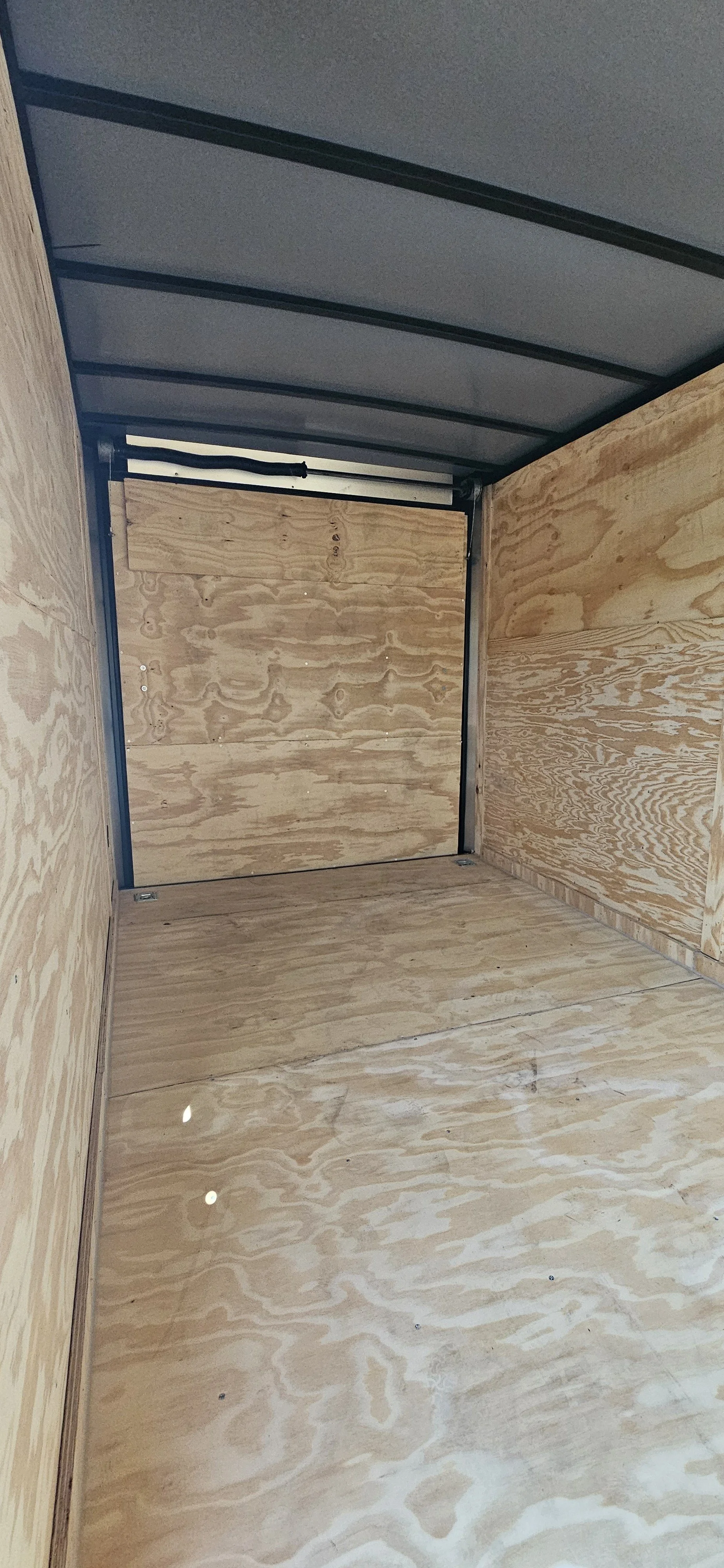 6X12SA Silver Cargo Trailer interior