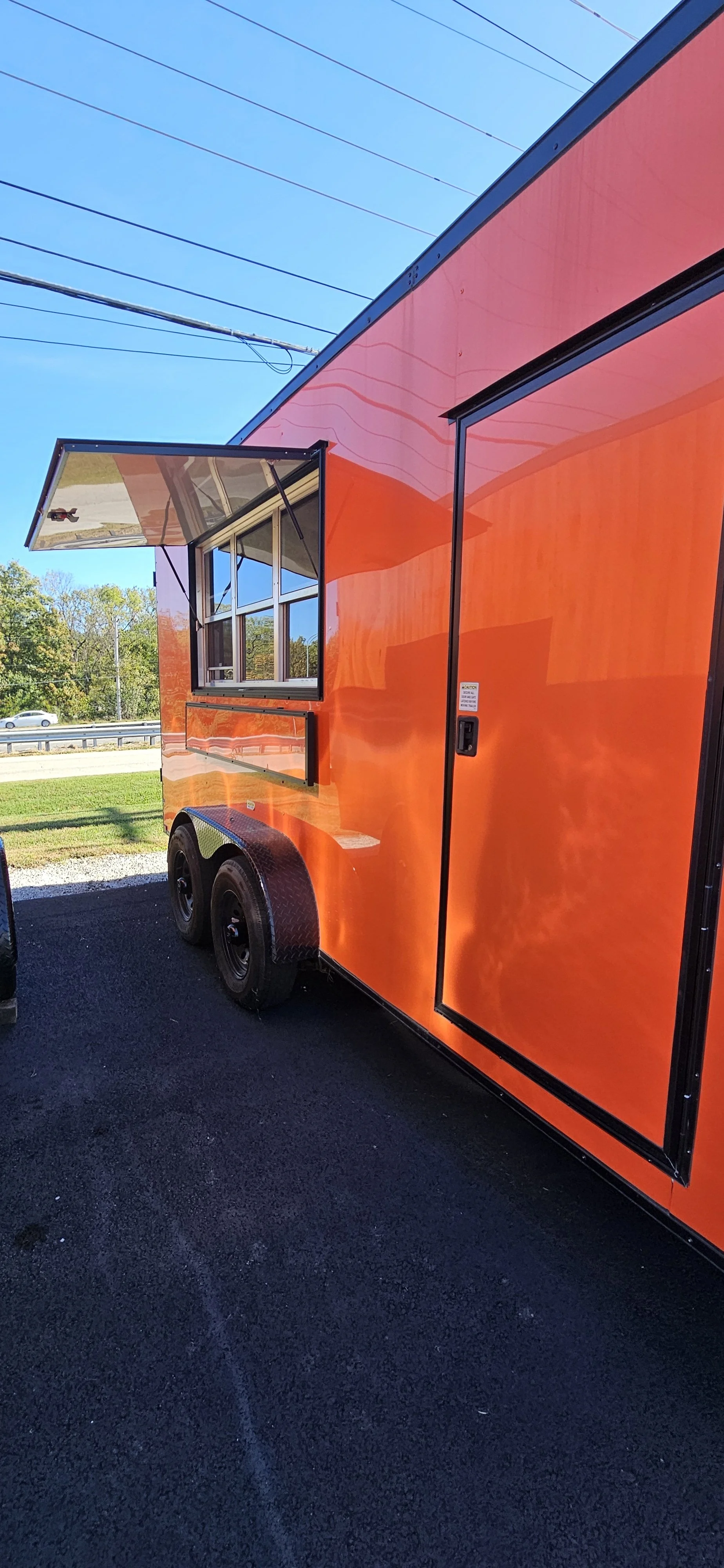 Concession window of 7X16TA3 Orange Concession Trailer #49381
