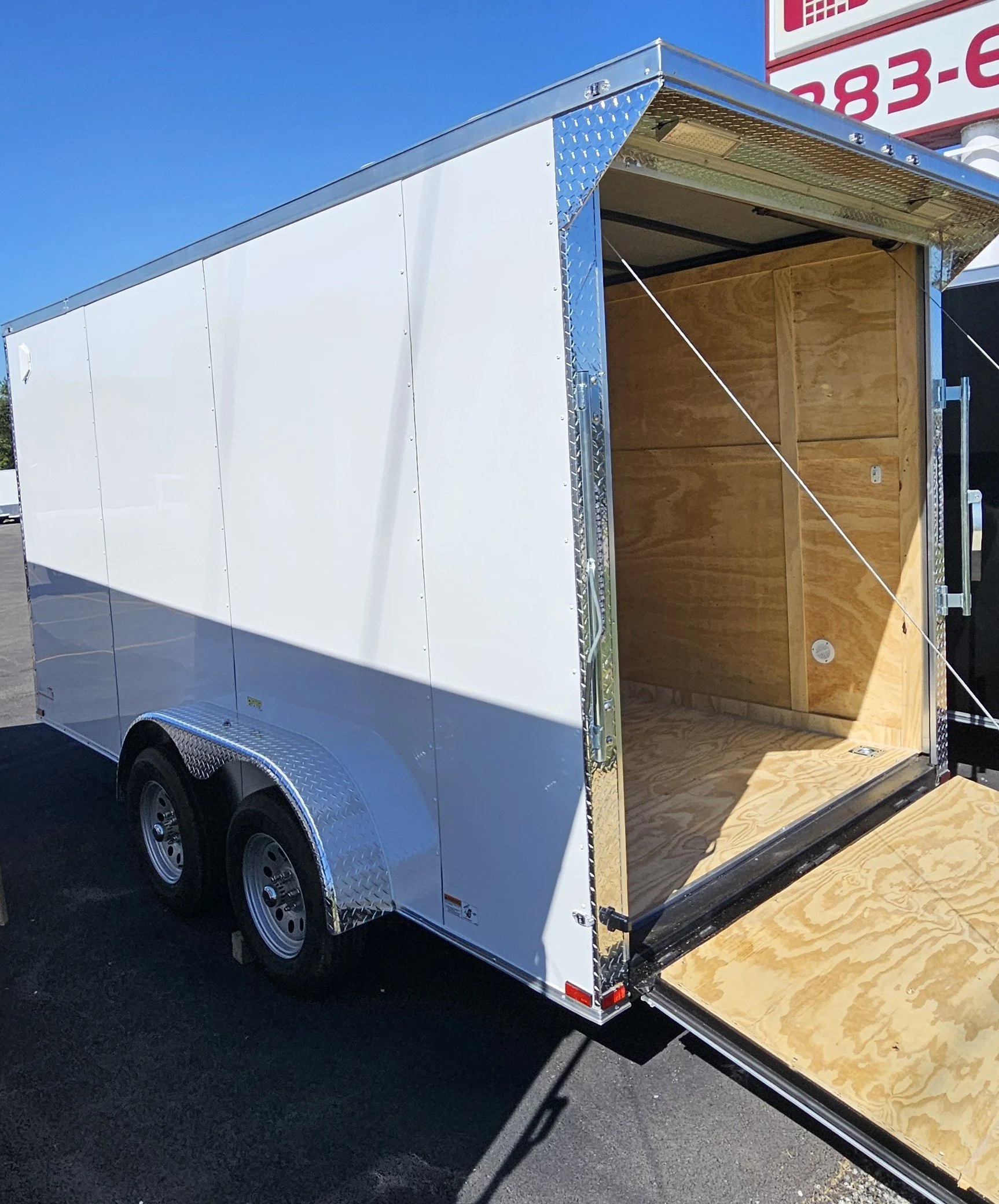 7X14TA White Cargo Trailer #79218