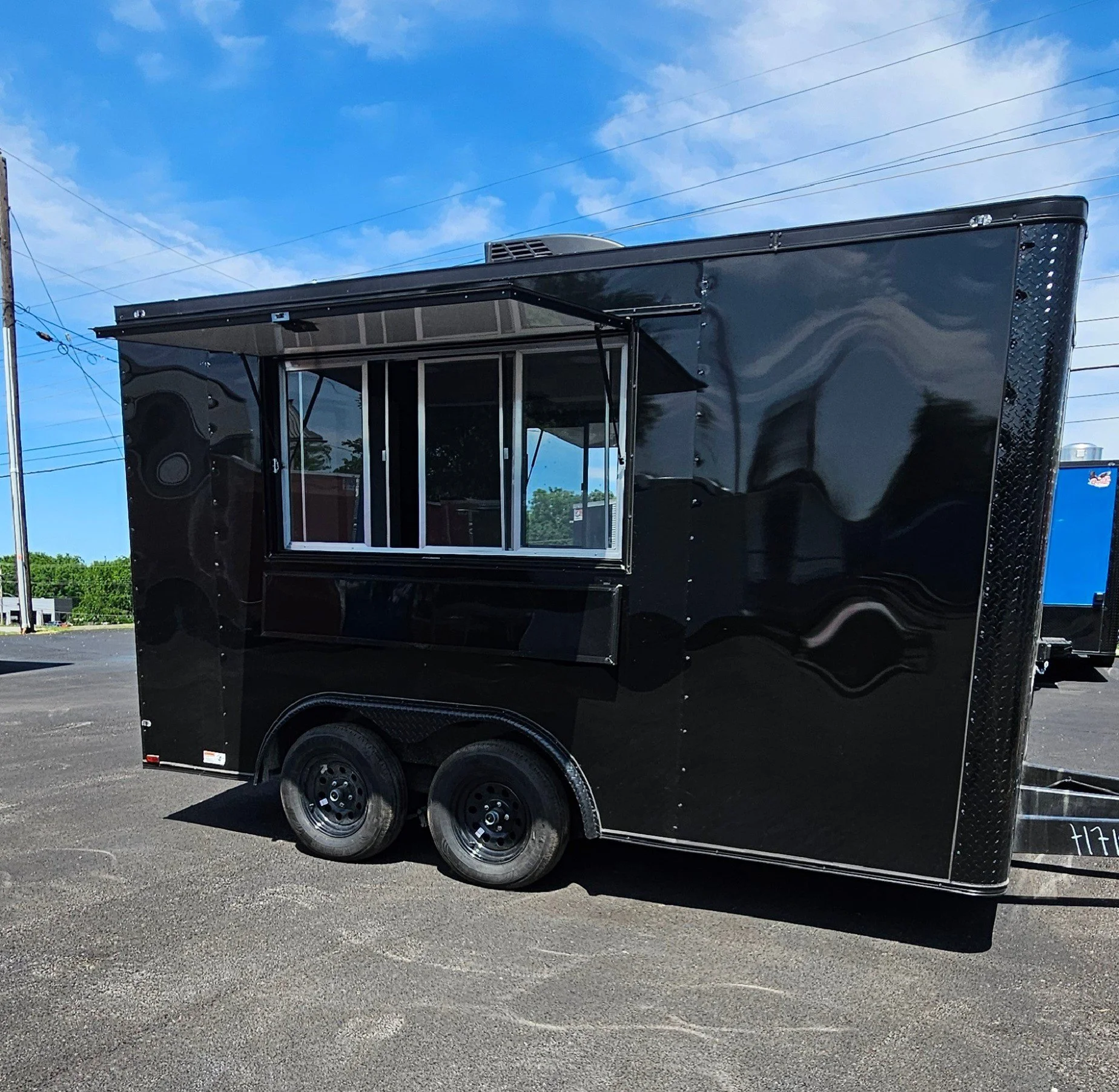 8.5X14TA Black Concession Trailer #71719