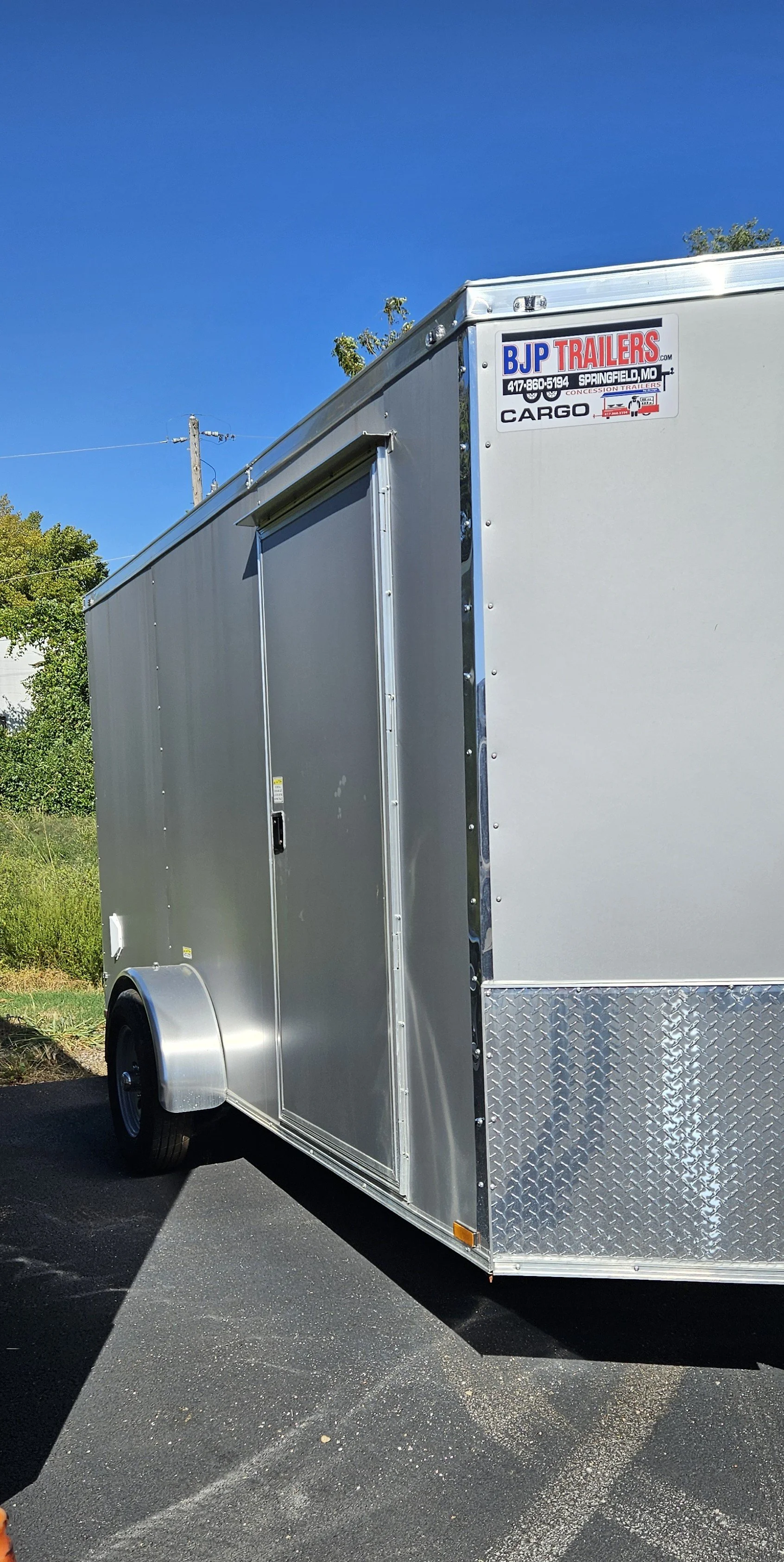 6X12SA Silver Cargo Trailer