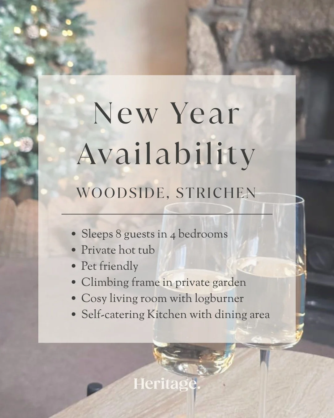 ✨ Bring in the New Year at Woodside ✨
Looking for a last-minute Hogmanay escape? Woodside holiday home in Strichen, near Fraserburgh, now has New Year availability - perfect for families or groups looking to celebrate somewhere special 🥂

Why Woodsi