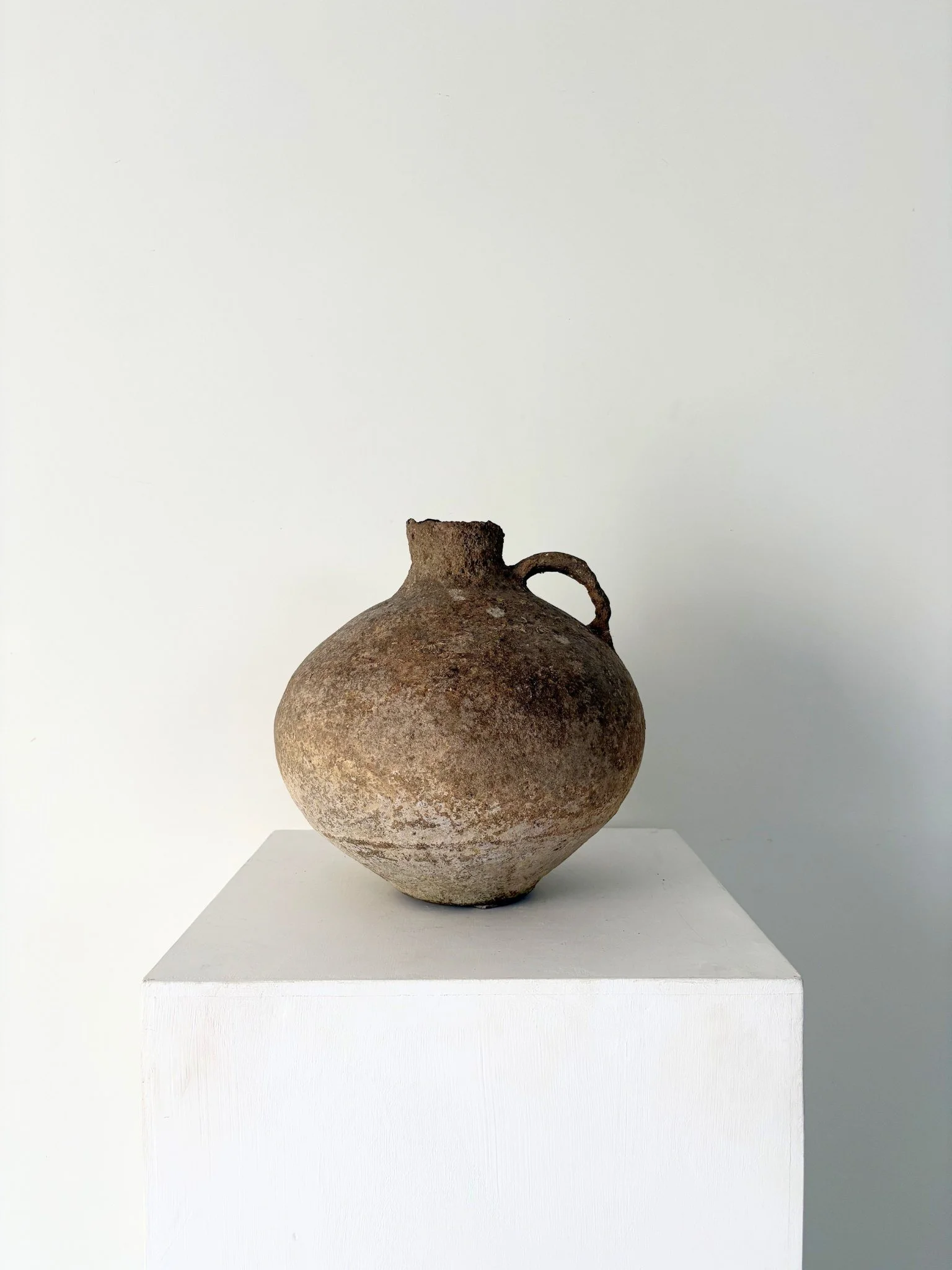 Ancient Middle Eastern Jug In Terracotta - Bureau Bruton Antiques Gallery and Shop