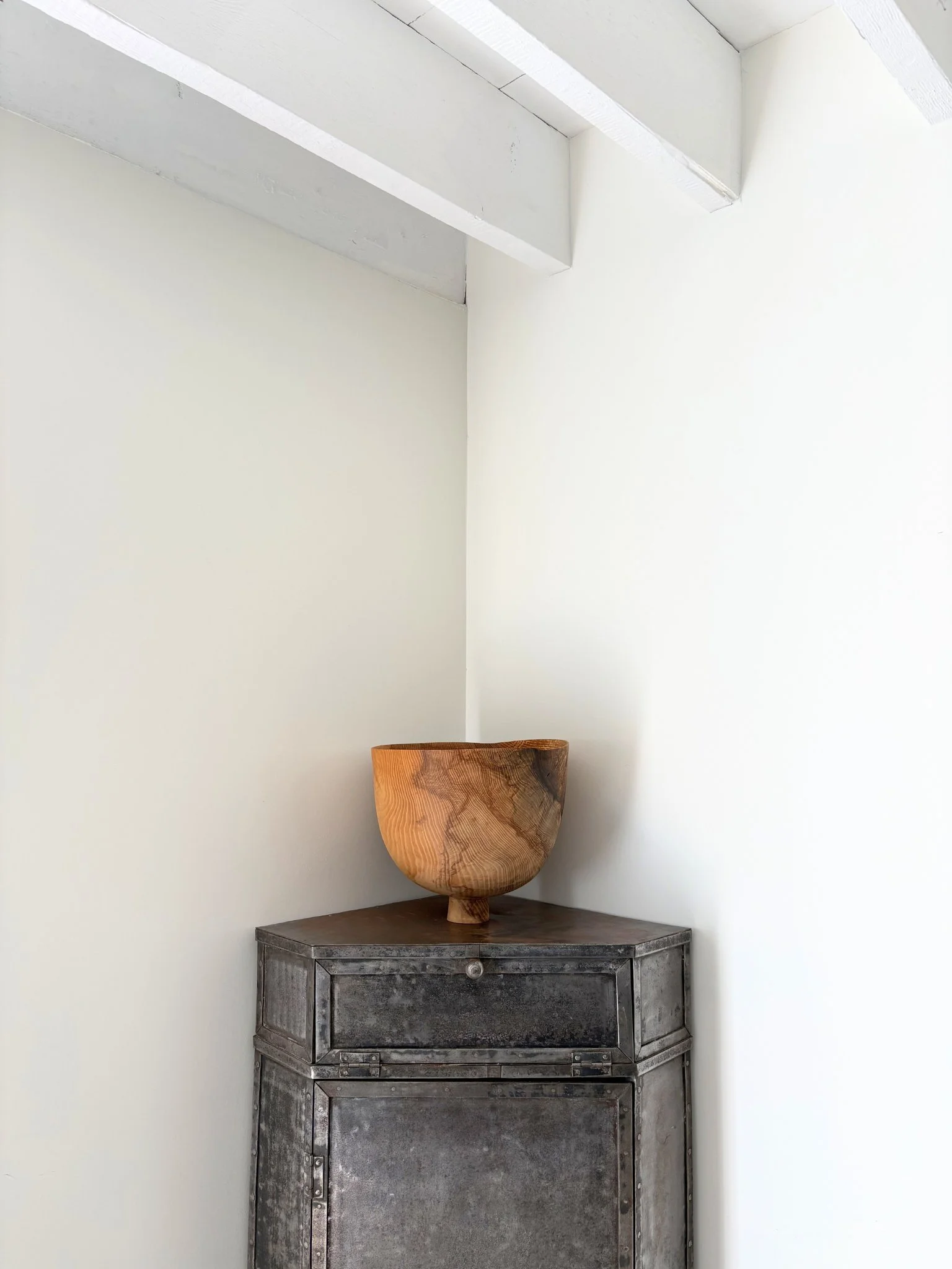 Vintage Fabricated Steel Corner Cupboard - Bureau Bruton