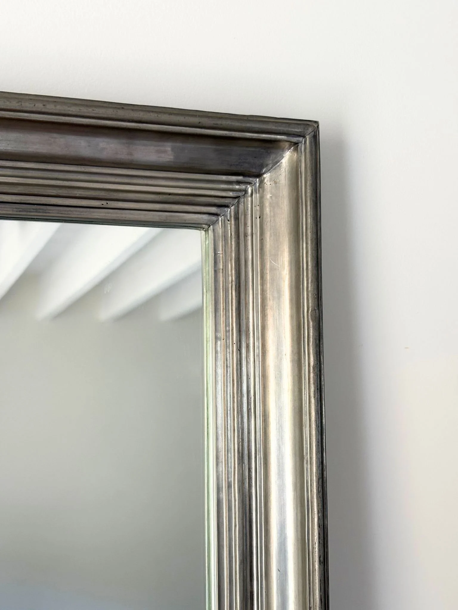 Wrapped Metal Repoussé Wall Mirror - Bureau Bruton Antiques and Vintage