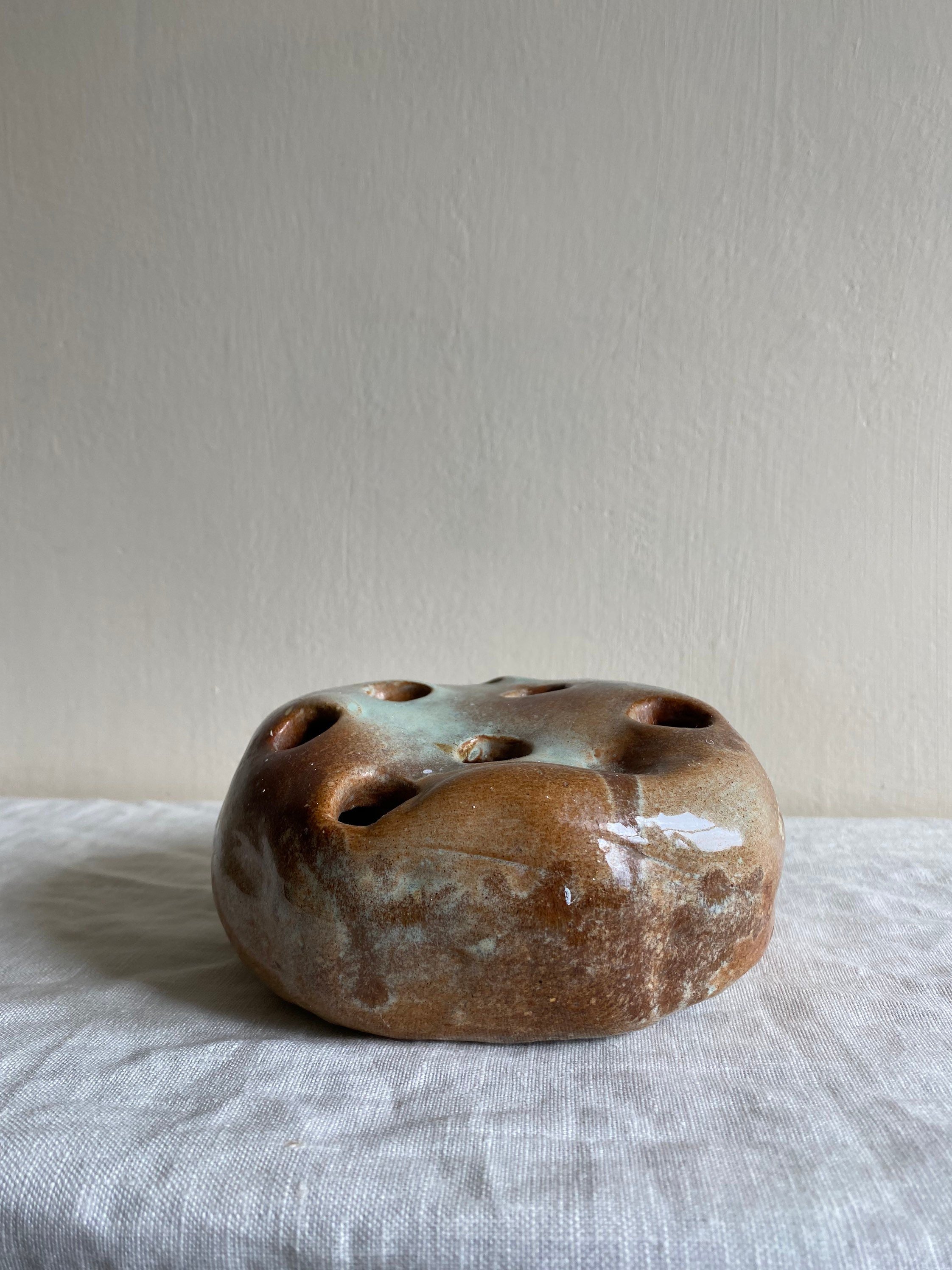 Brutalist Ceramic Bud Vase or Desk Tidy Pen Holder