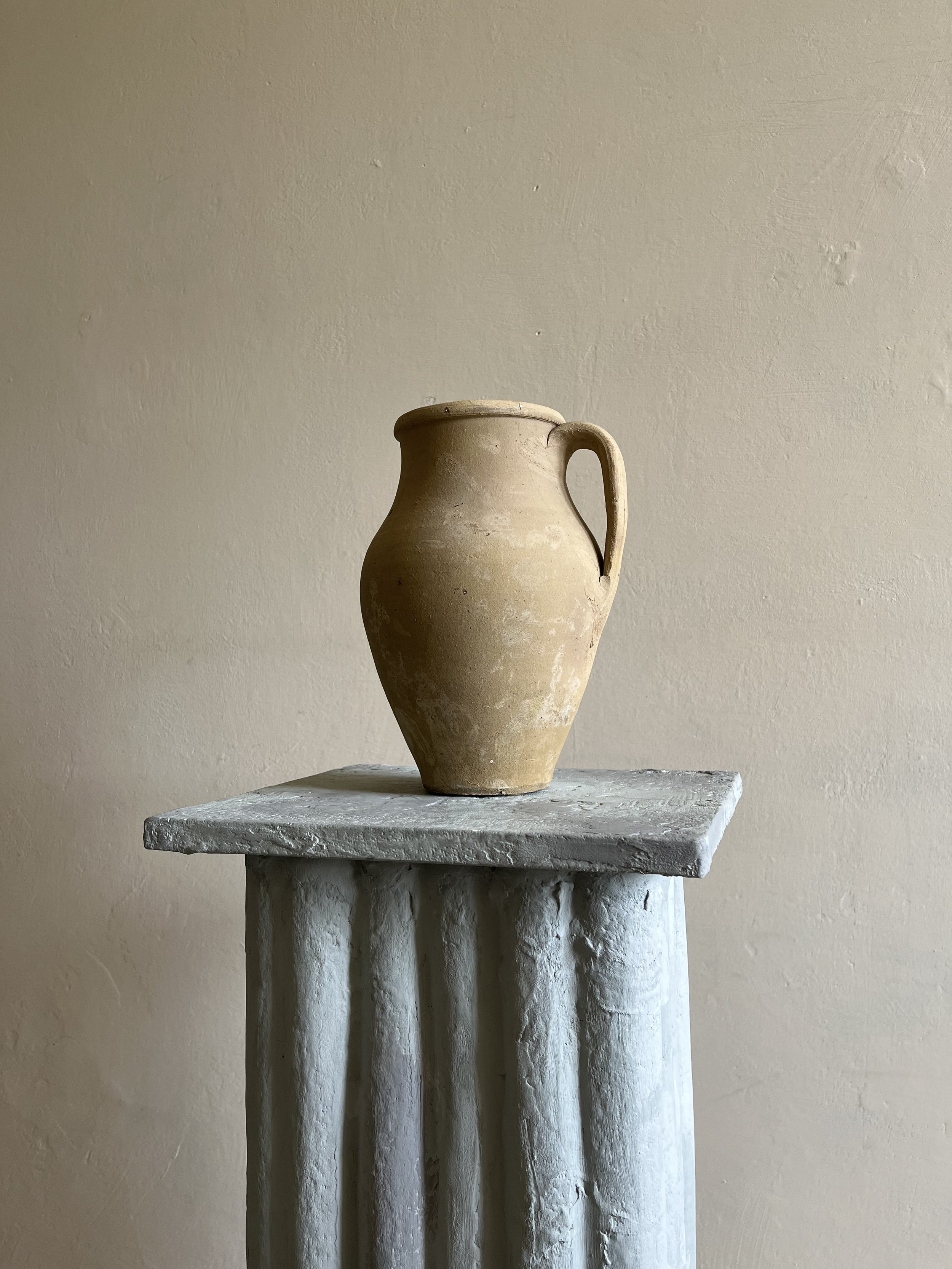 Antique Handmade Earthenware Vessel