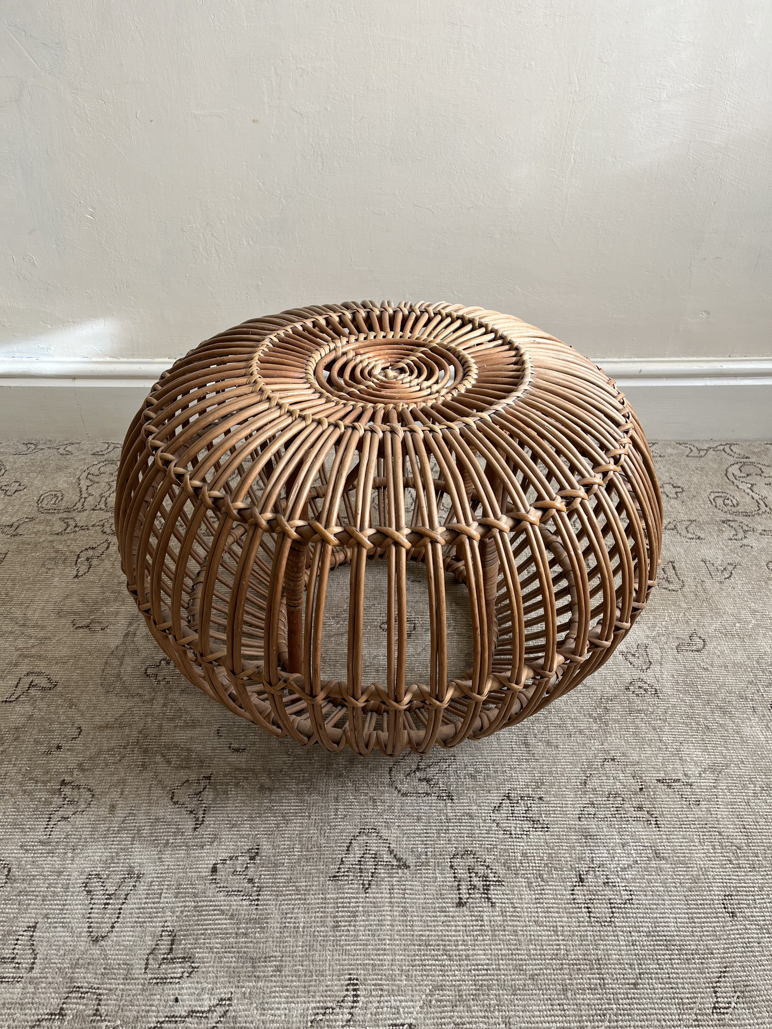 Franco Albini original Mid Century vintage ottoman or Lobster Pot stool side table - Bureau Bruton