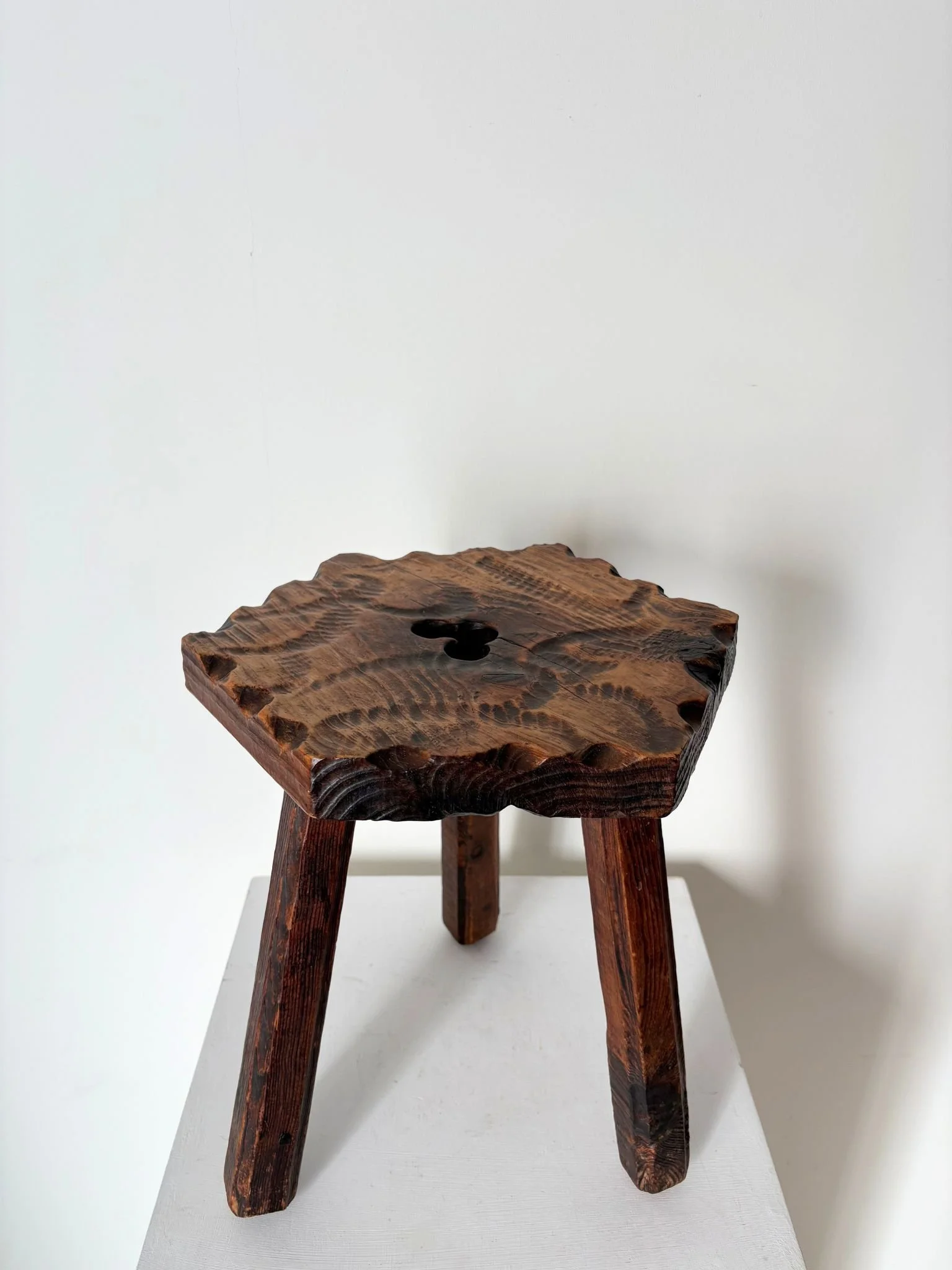 Gouged Colonial Stool.jpg