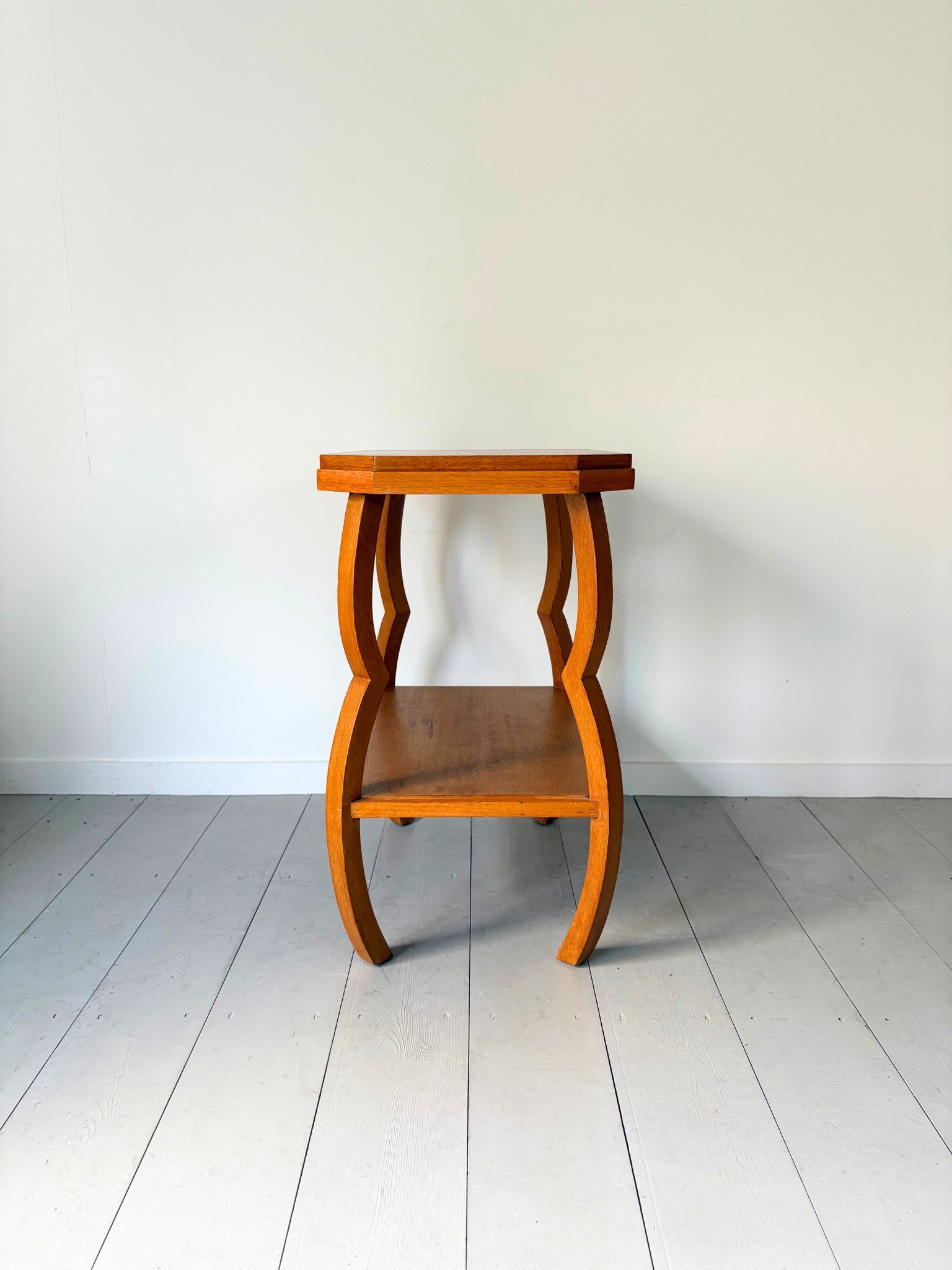 Handmade Vintage Art Deco Wooden Side Table - Bureau Bruton
