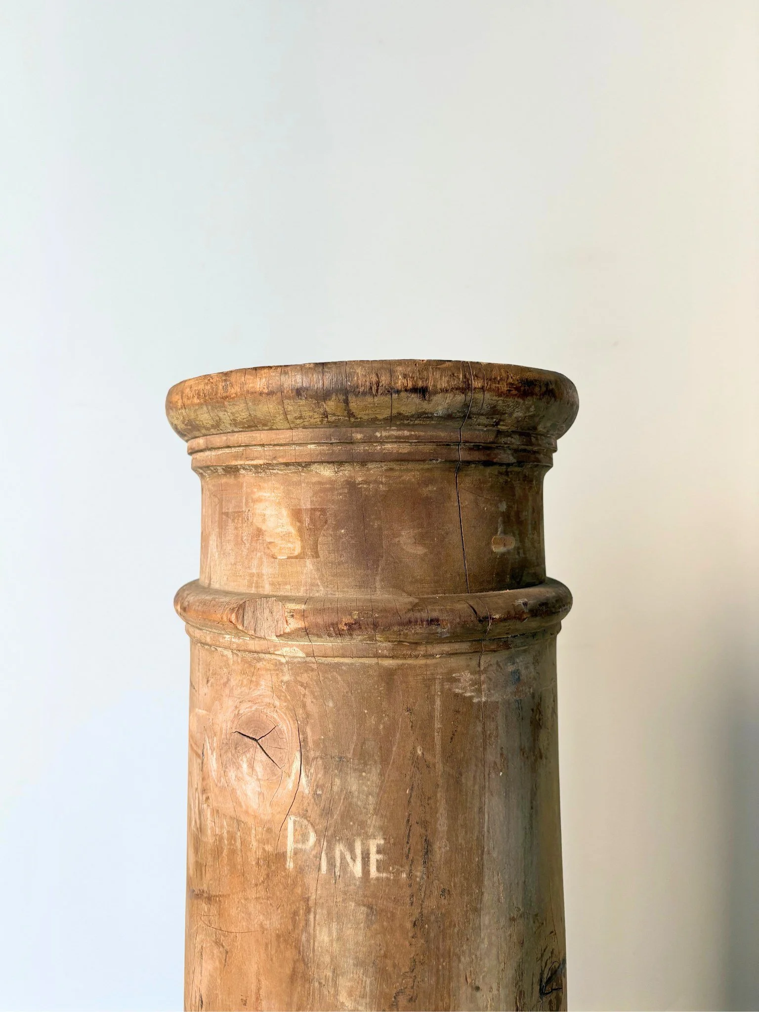 Classical detailing on this Antique Plinth - Bureau Bruton