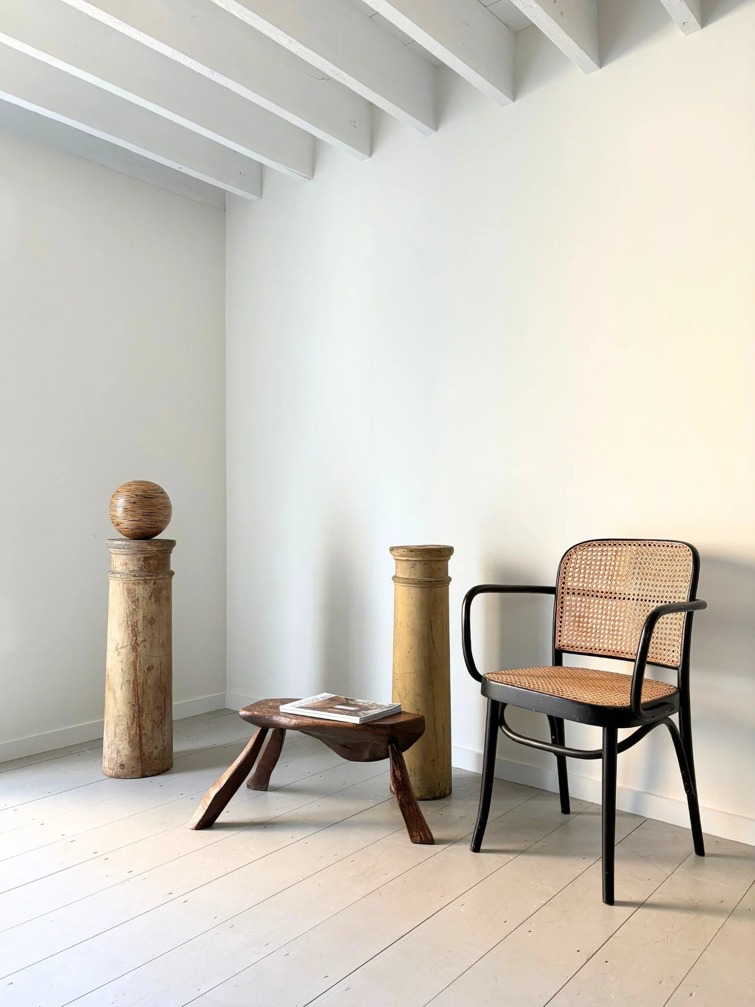 Antique Classical Columns, photographed at the Bruton showroom, available as a pair or singles - Bureau Bruton