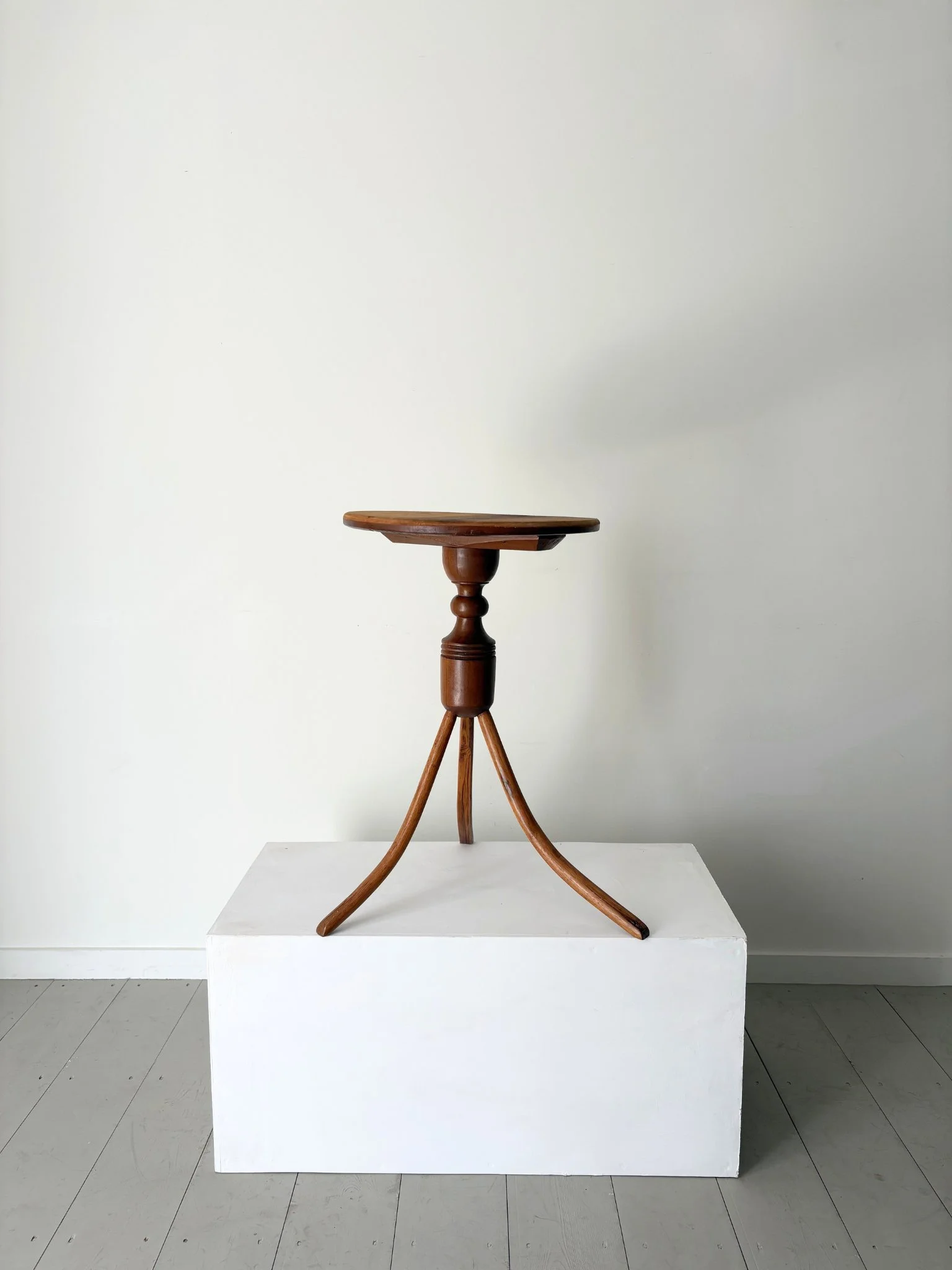 Striking Vintage Bentwood Side Table With Circular Top - Bureau Bruton Antiques and Design Gallery and Store