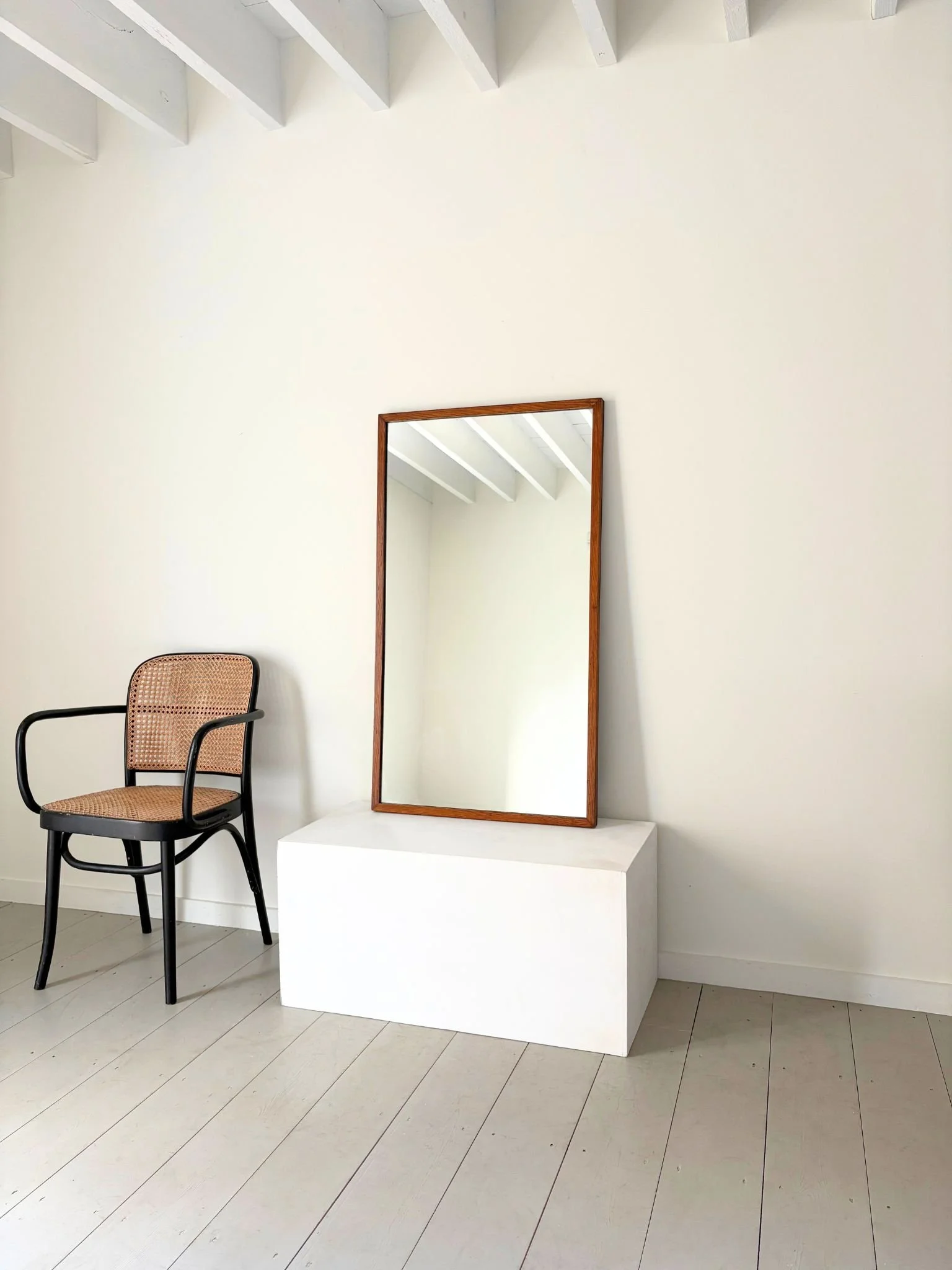 Large Simple Oak Mirror .jpg