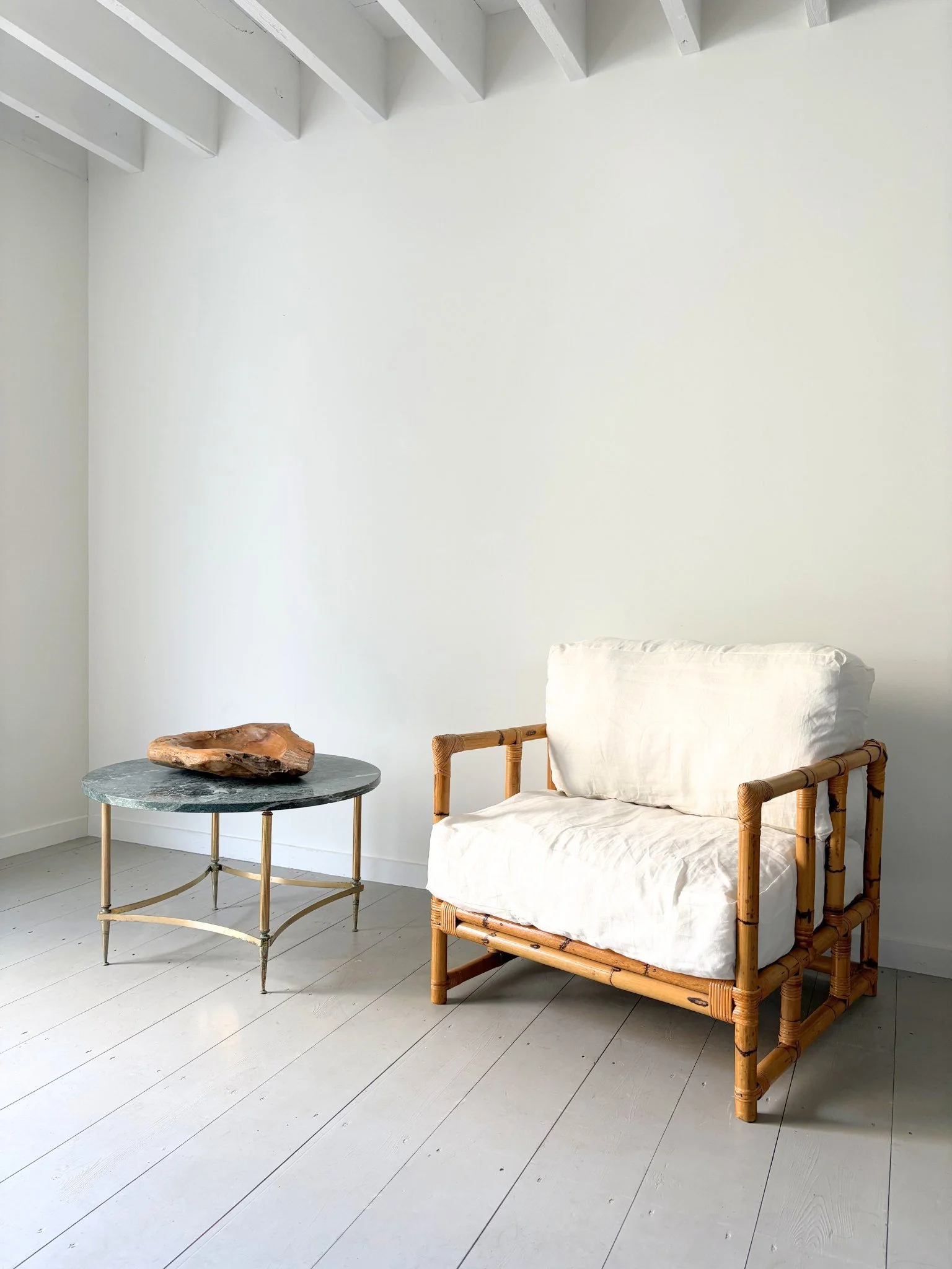 Organic Mid Century Live Edge Carved Bowl In Solid Wood - Bureau Bruton