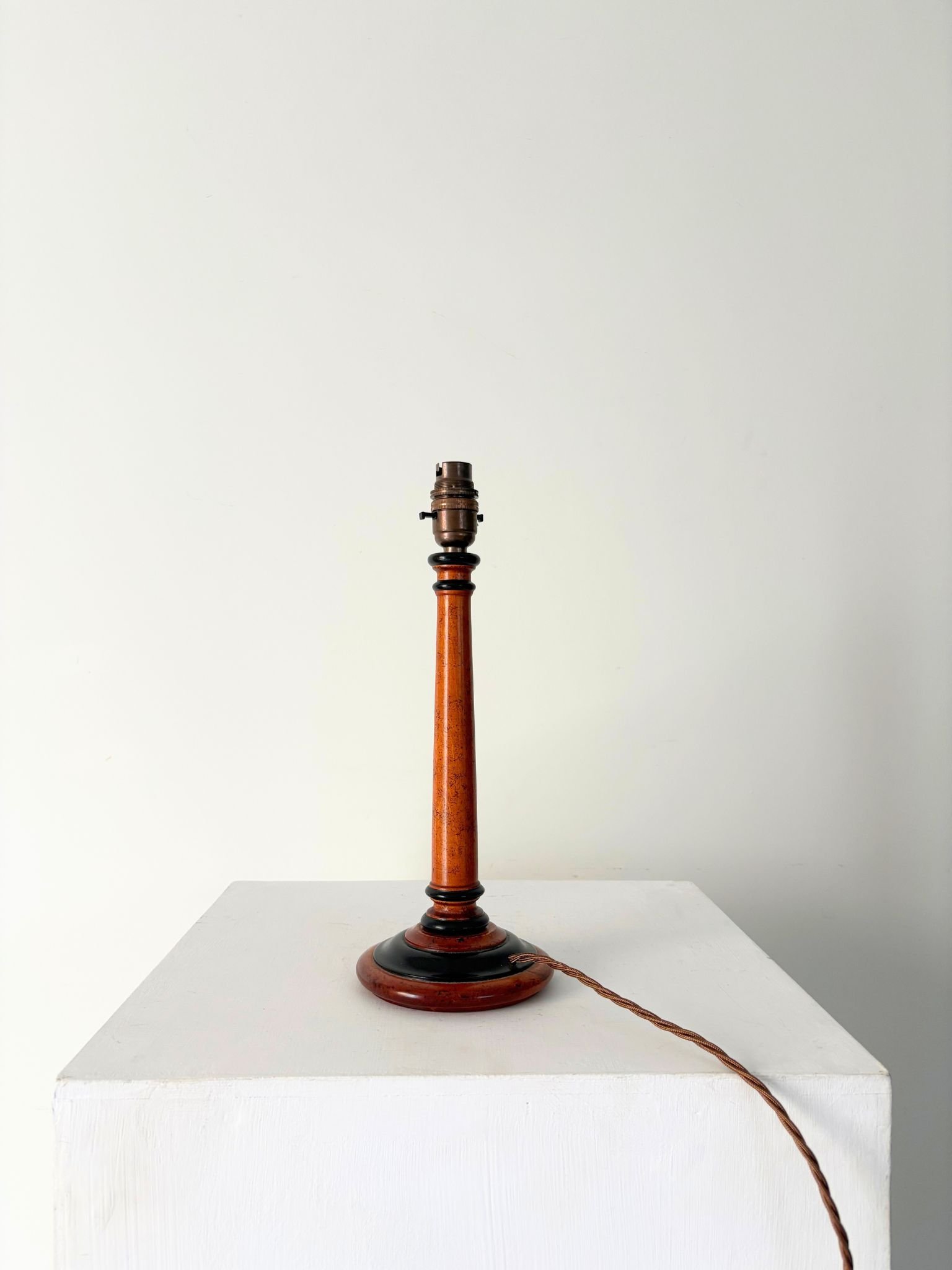 NeoClassical Banded Column 20th Century Table Lamp - Bureau Bruton Antique and Vintage Lighting
