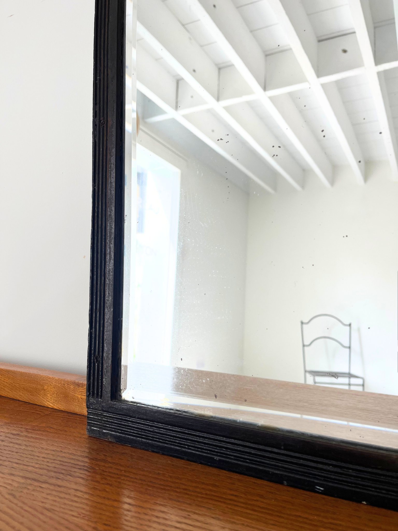 Ebonised Reeded Wall Mirror July 25 (5).jpg