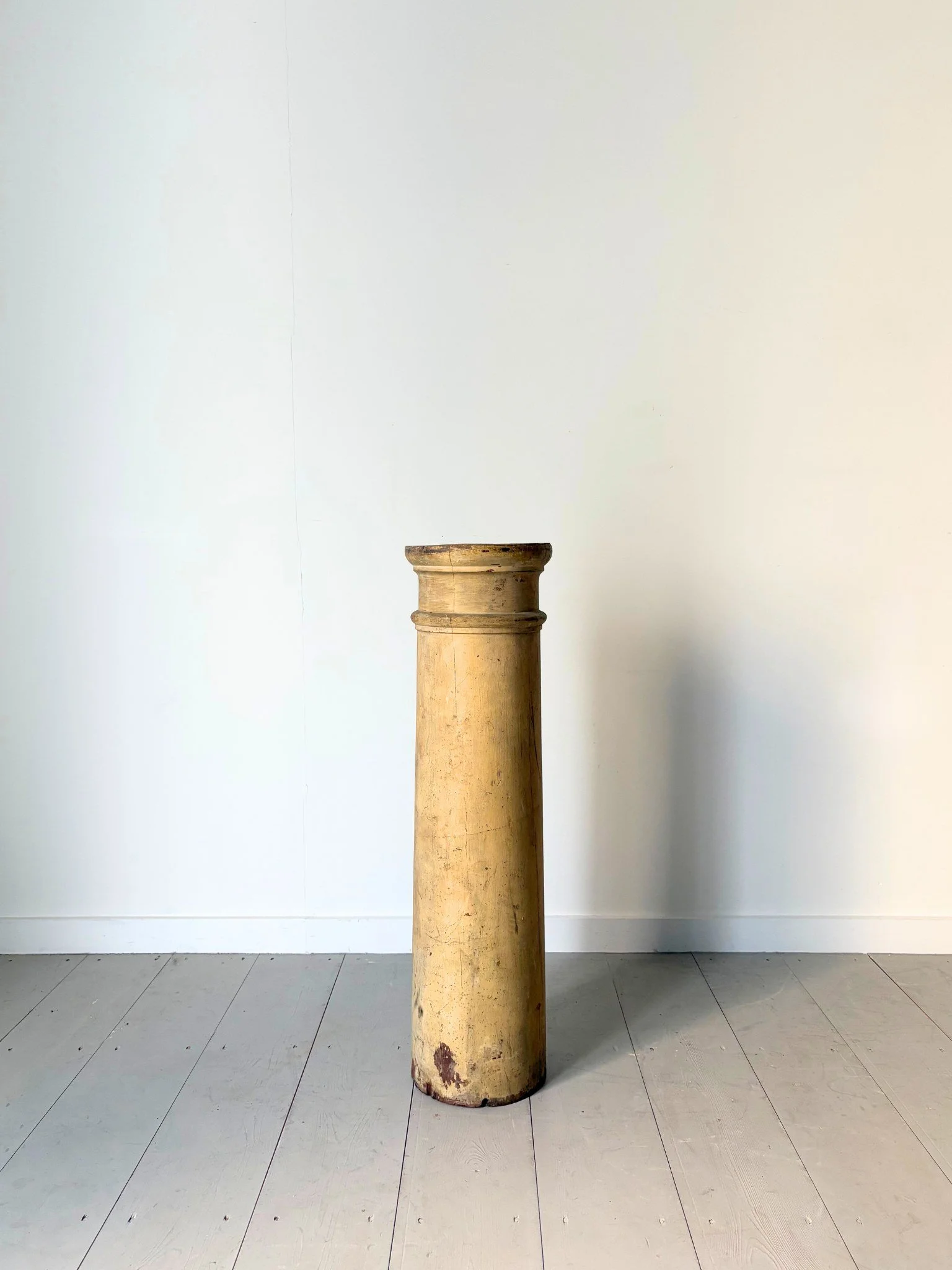 Antique Wooden Column Plinth With Patina - Matching Pair Available ...