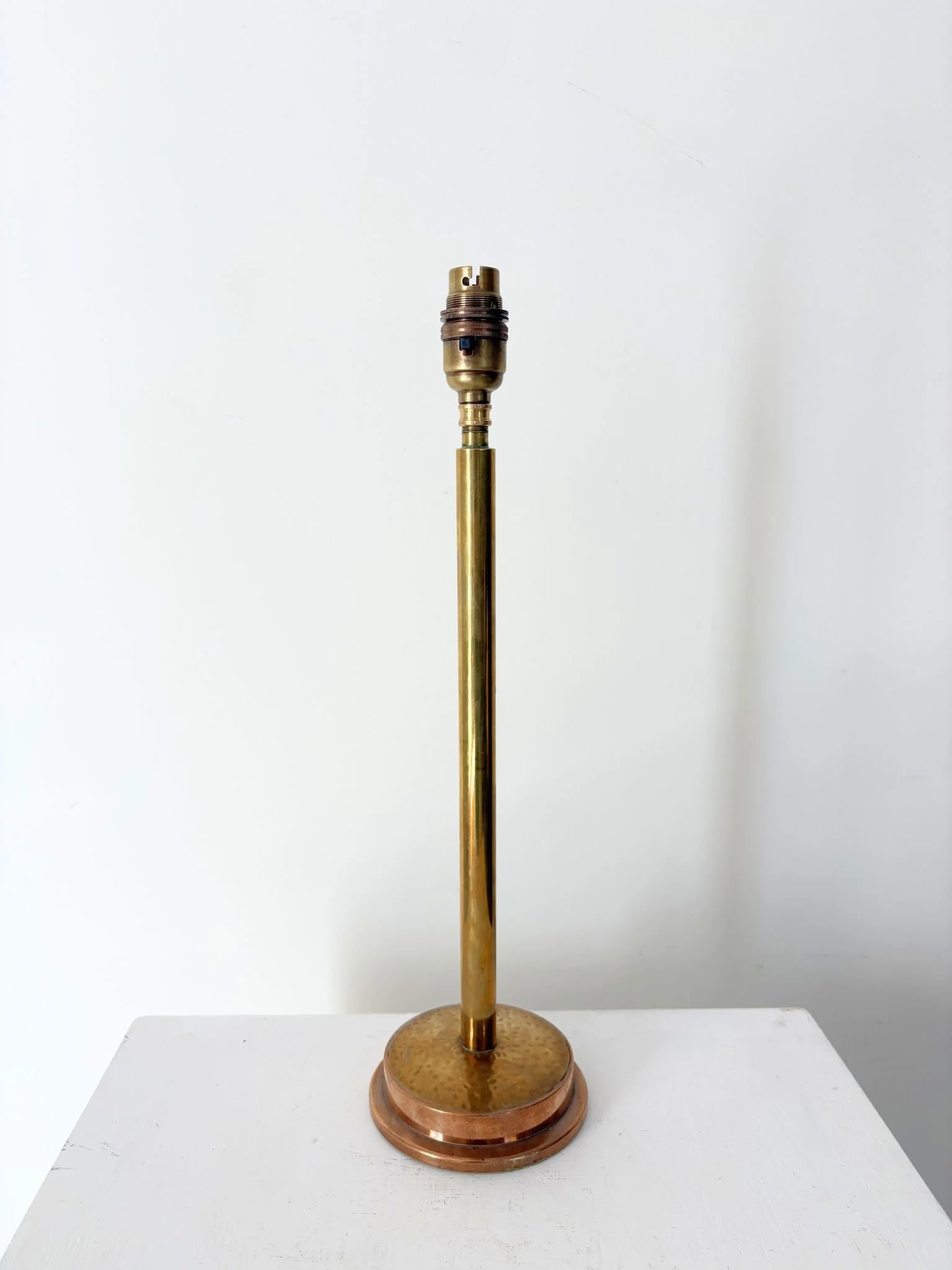 Slim Stem Swedish Vintage Brass Table Lamp - Bureau Bruton